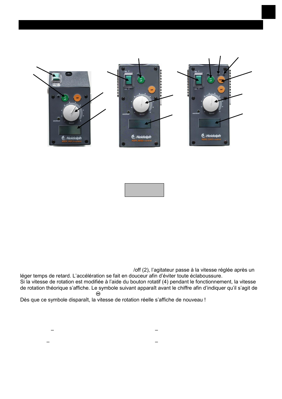 Utilisation et fonctionnement | Heidolph RZR 2102 control Z User Manual | Page 33 / 68
