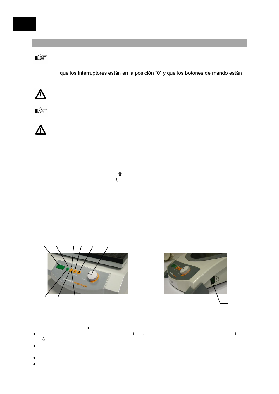 Ies i, Manejo y funcionamiento | Heidolph Multi Reax User Manual | Page 42 / 60
