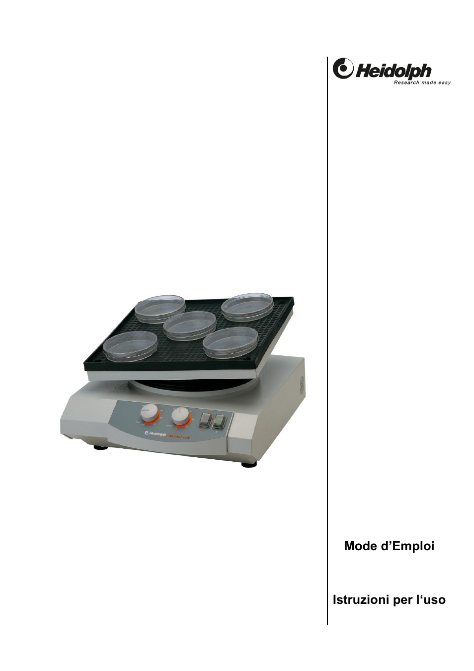 Heidolph POLYMAX 1040 User Manual | 68 pages