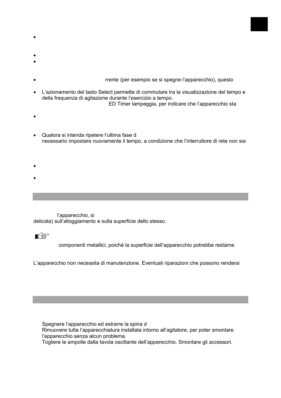 Ii i ii, Pulizia e manutenzione, Smontaggio, trasporto e stoccaggio | Heidolph POLYMAX 1040 User Manual | Page 61 / 68