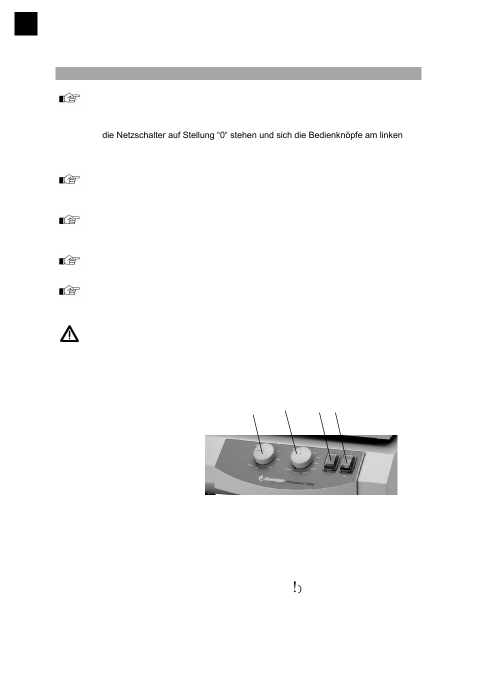 Bedienung und betrieb | Heidolph POLYMAX 1040 User Manual | Page 8 / 68