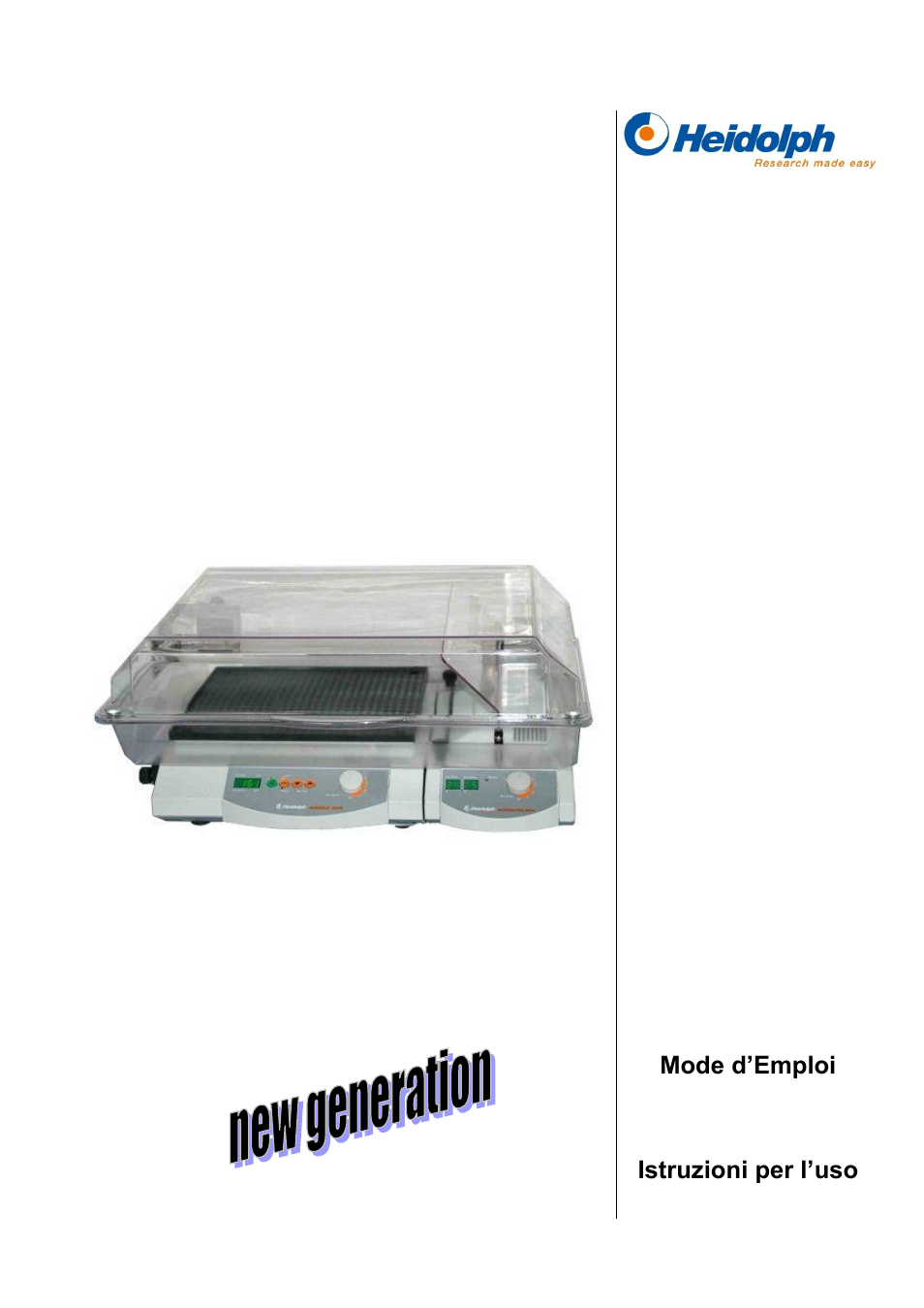 Heidolph Incubator 1000 User Manual | 64 pages