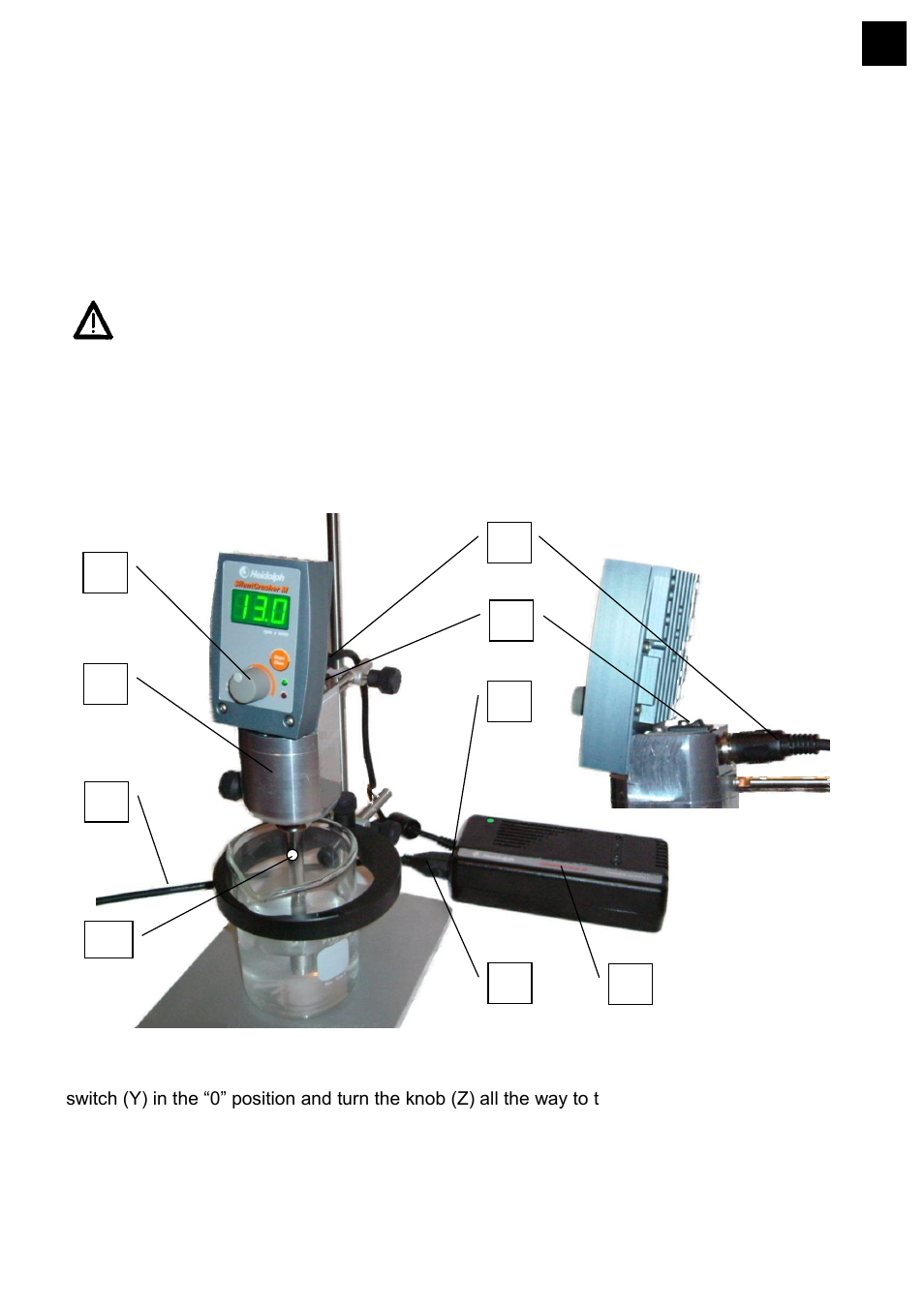 Ositioning the, Ispersion, Ool in the | Luid, Perating under, Ressure or in a, Acuum with the, Ealed, Onnecting the, Ower | Heidolph SilentCrusher M User Manual | Page 37 / 146
