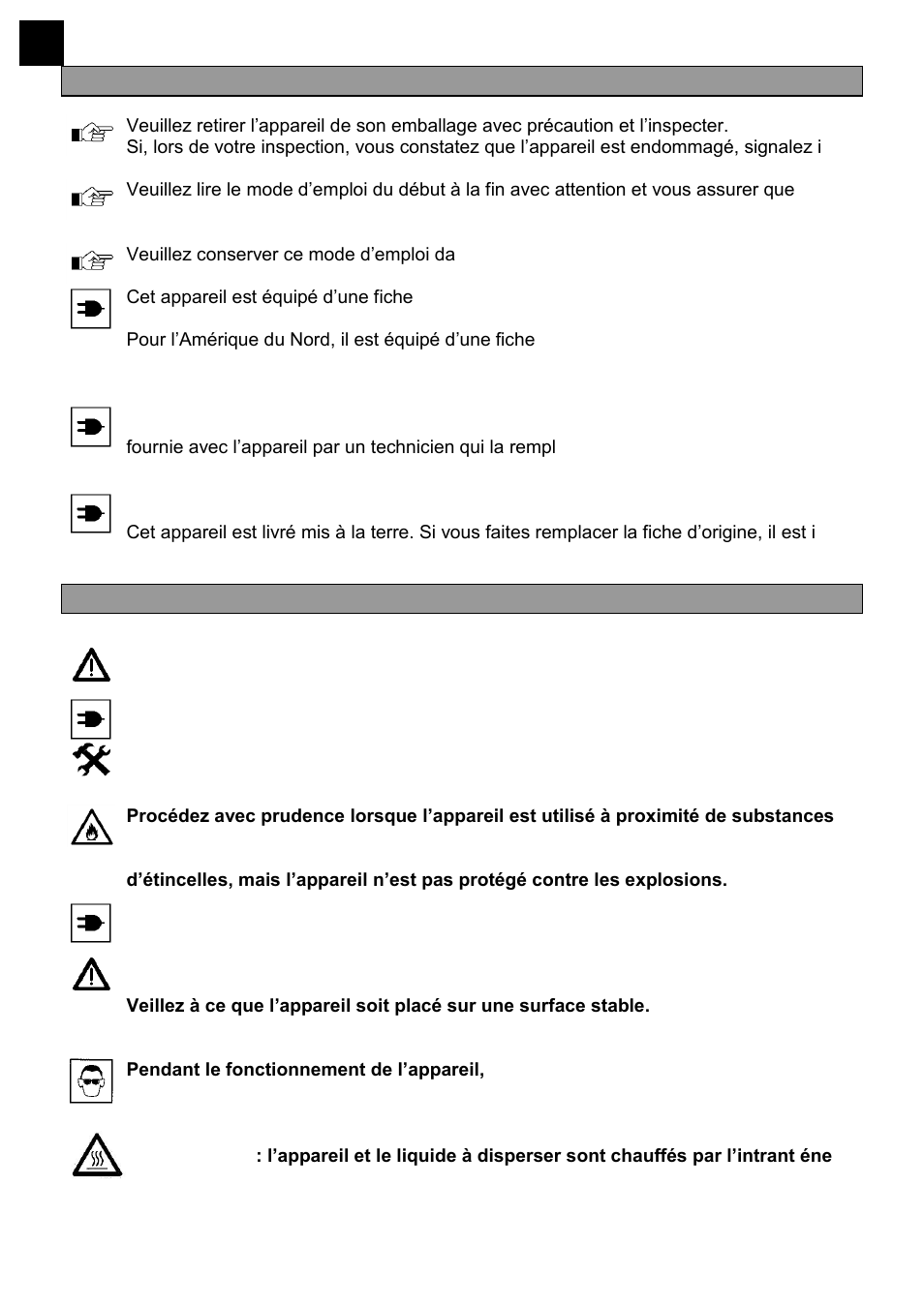 Informations generales, Consignes de securite | Heidolph SilentCrusher M User Manual | Page 62 / 146