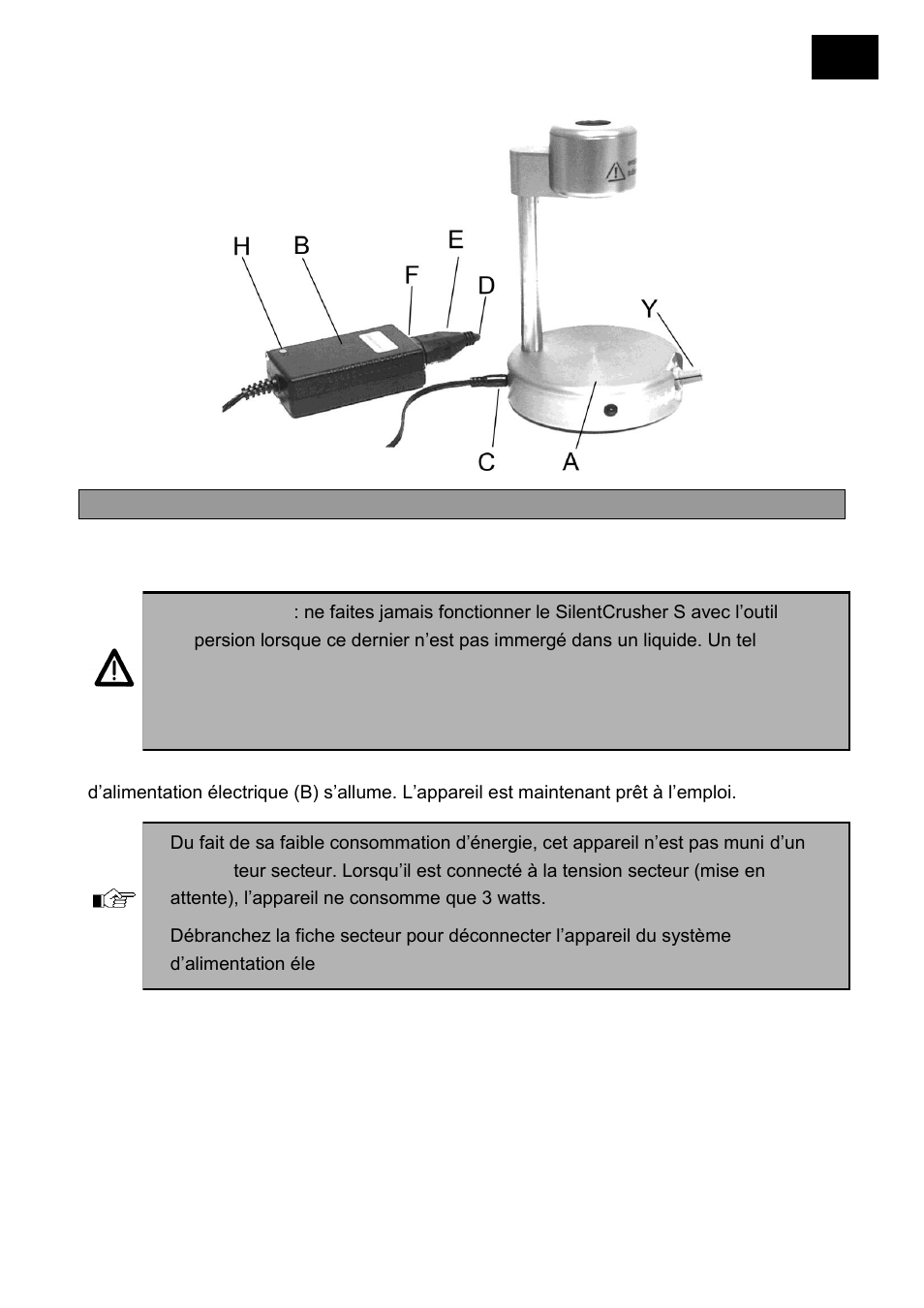 Exploitation, Mise en service | Heidolph SilentCrusher S User Manual | Page 45 / 98