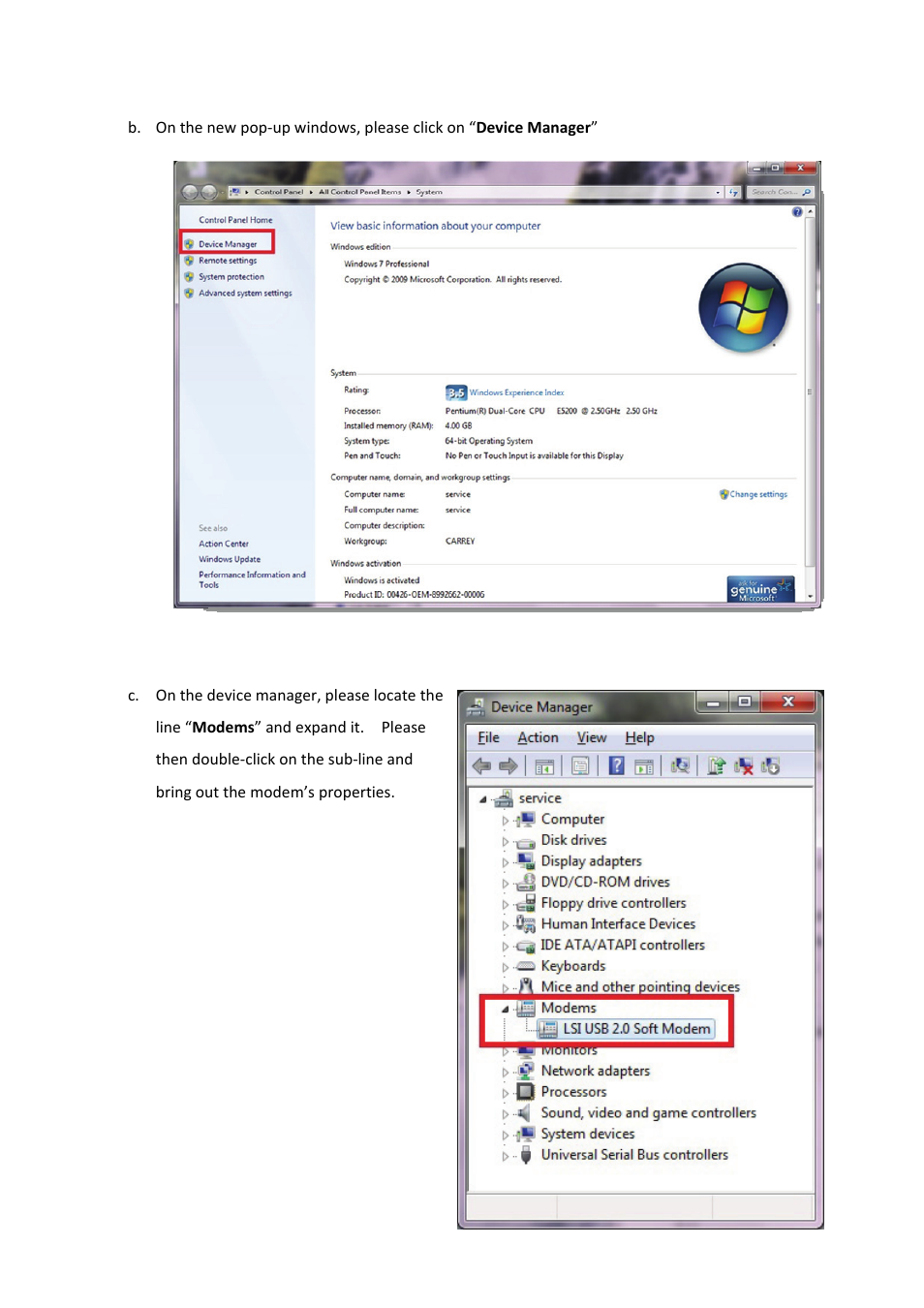 HiRO H50158 V92 56K User Manual | Page 8 / 20