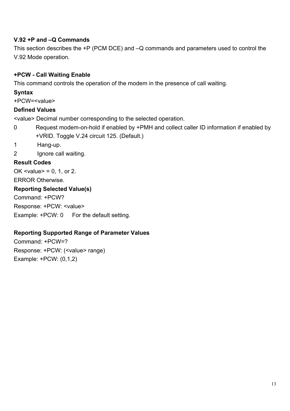 HiRO H50083 V92 56K User Manual | Page 13 / 16