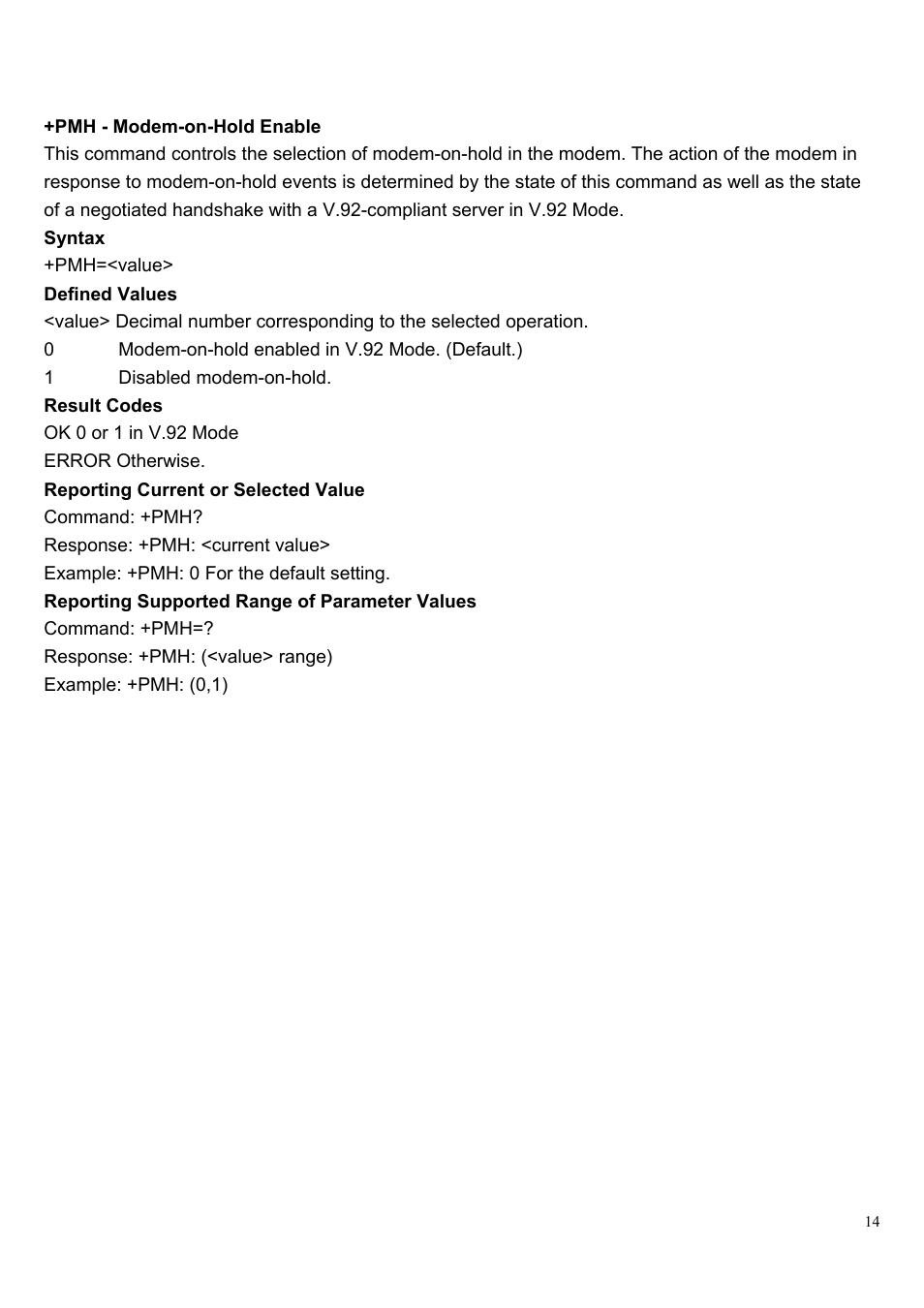 HiRO H50083 V92 56K User Manual | Page 14 / 16