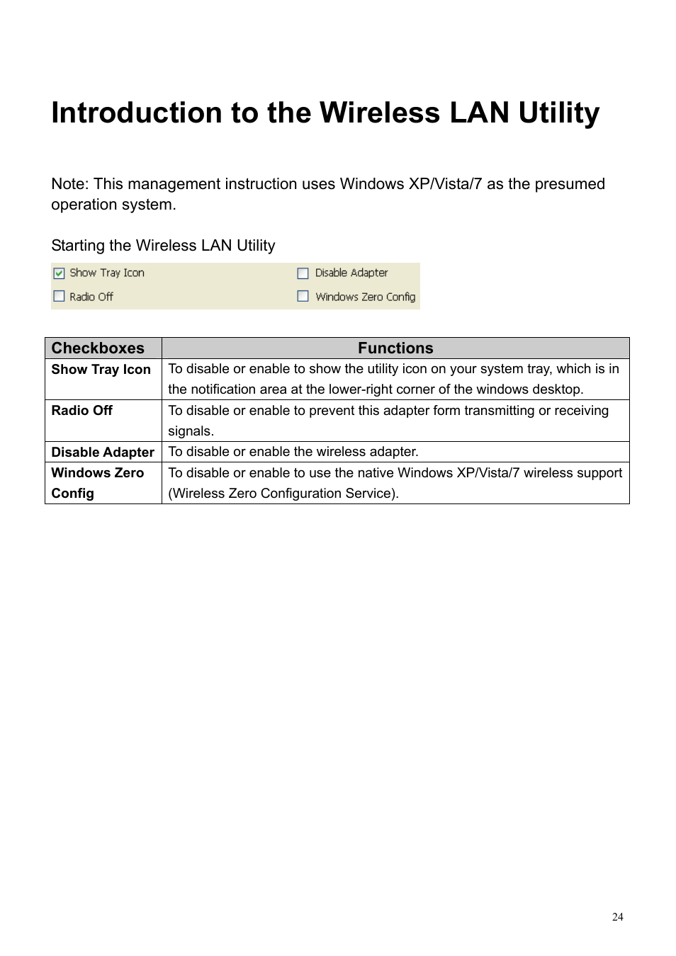 Introduction to the wireless lan utility | HiRO H50194 User Manual | Page 24 / 41