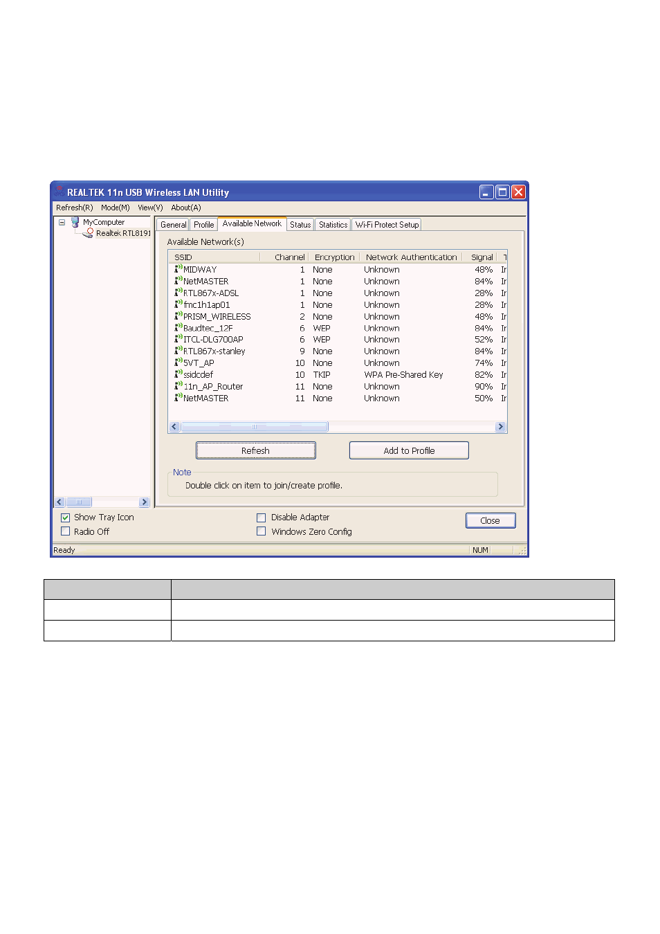 Available network | HiRO H50191 User Manual | Page 32 / 46