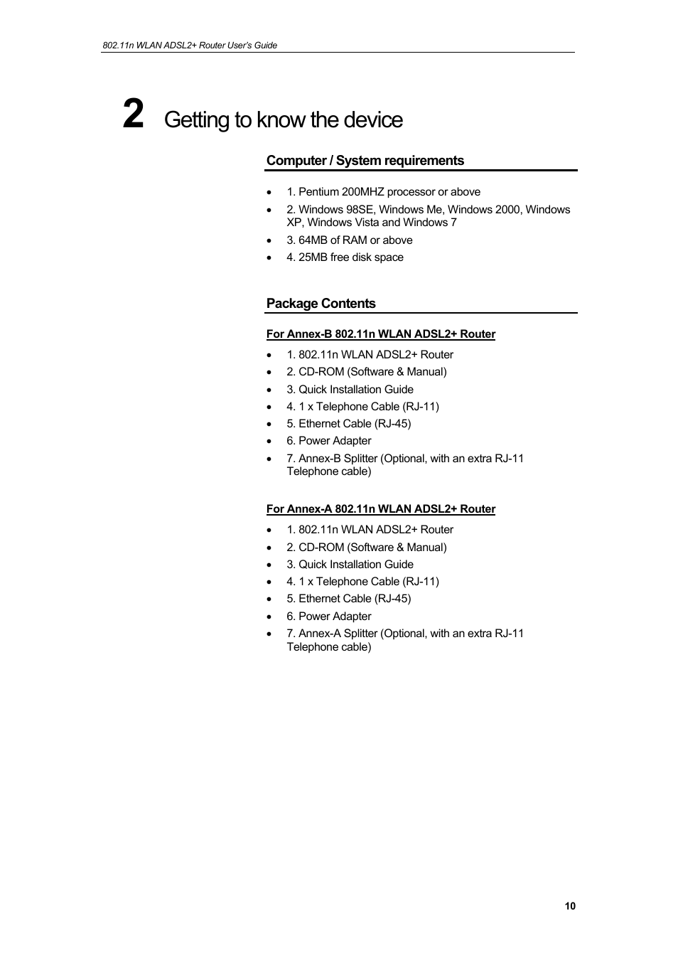 Getting to know the device | HiRO H50212 User Manual | Page 10 / 211