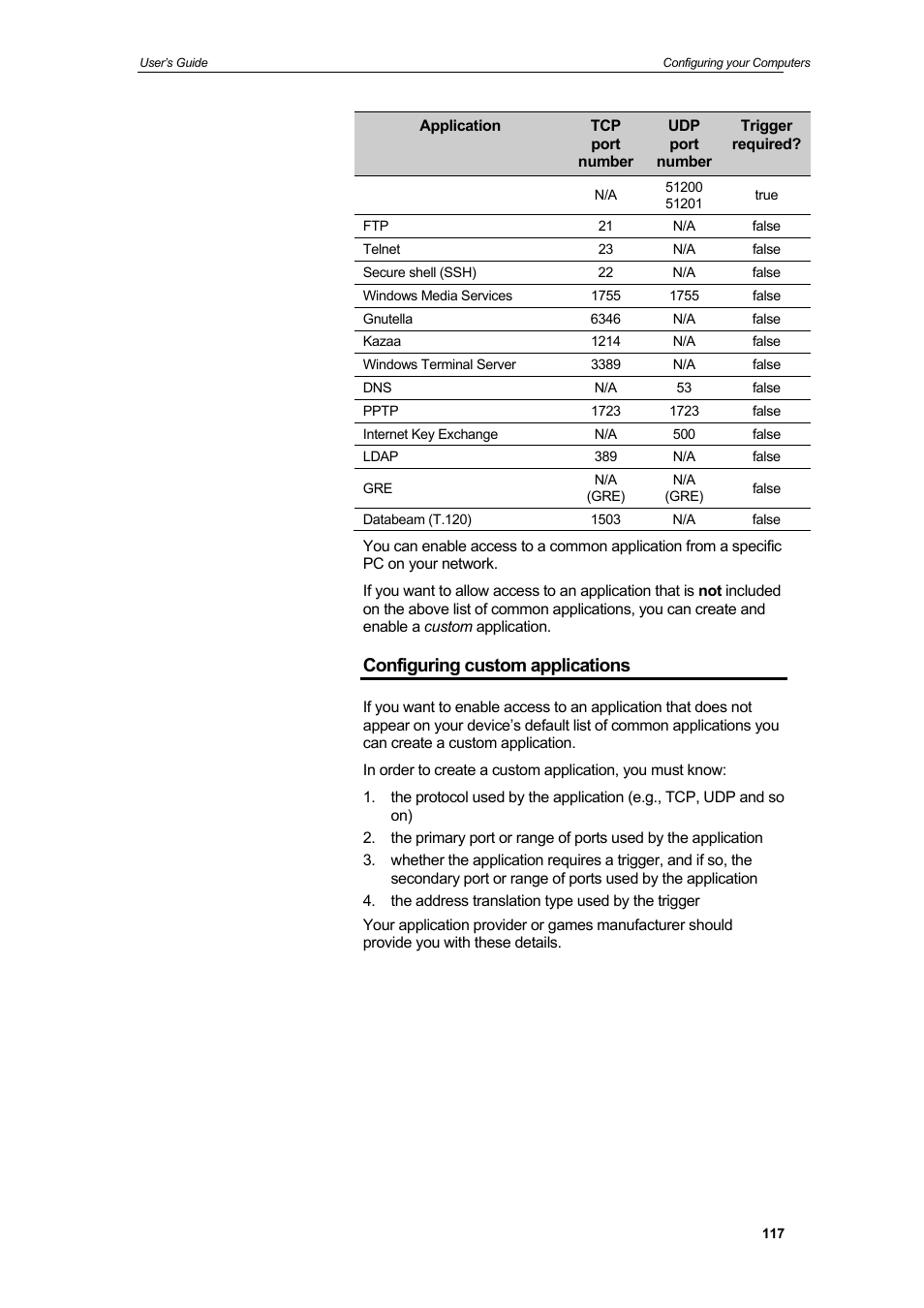 Configuring custom applications | HiRO H50212 User Manual | Page 117 / 211
