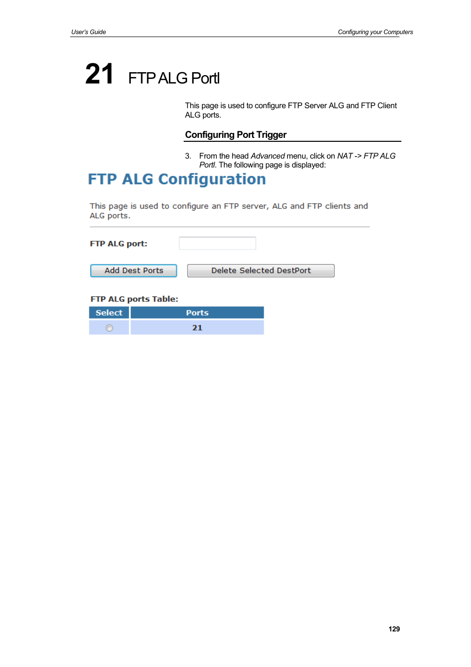 Ftp alg portl | HiRO H50212 User Manual | Page 129 / 211