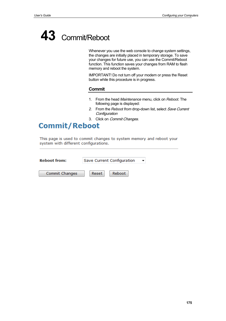 Commit/reboot | HiRO H50212 User Manual | Page 175 / 211