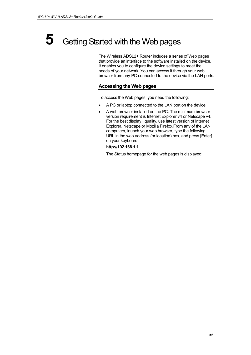 Getting started with the web pages | HiRO H50212 User Manual | Page 32 / 211