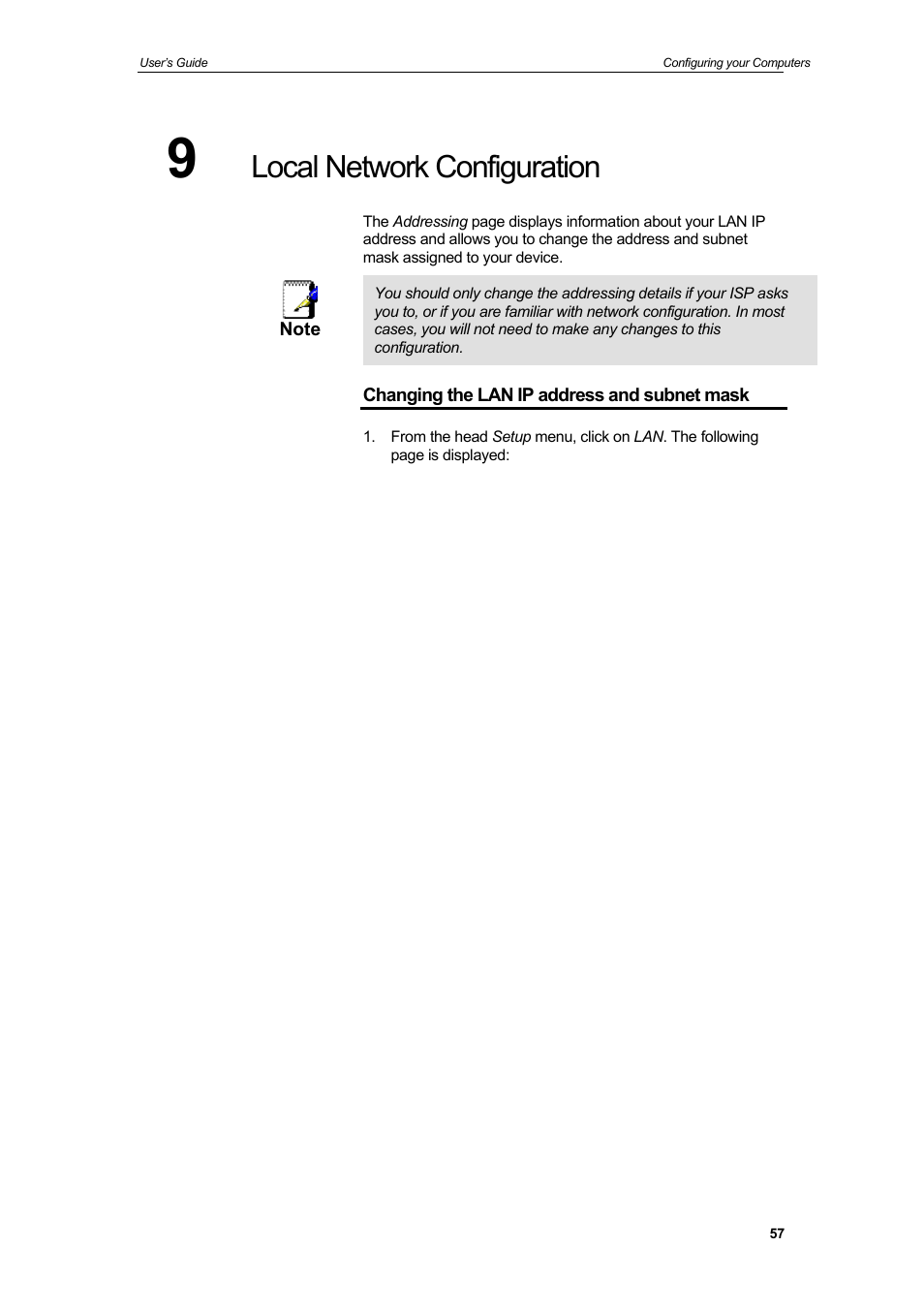 Local network configuration | HiRO H50212 User Manual | Page 57 / 211