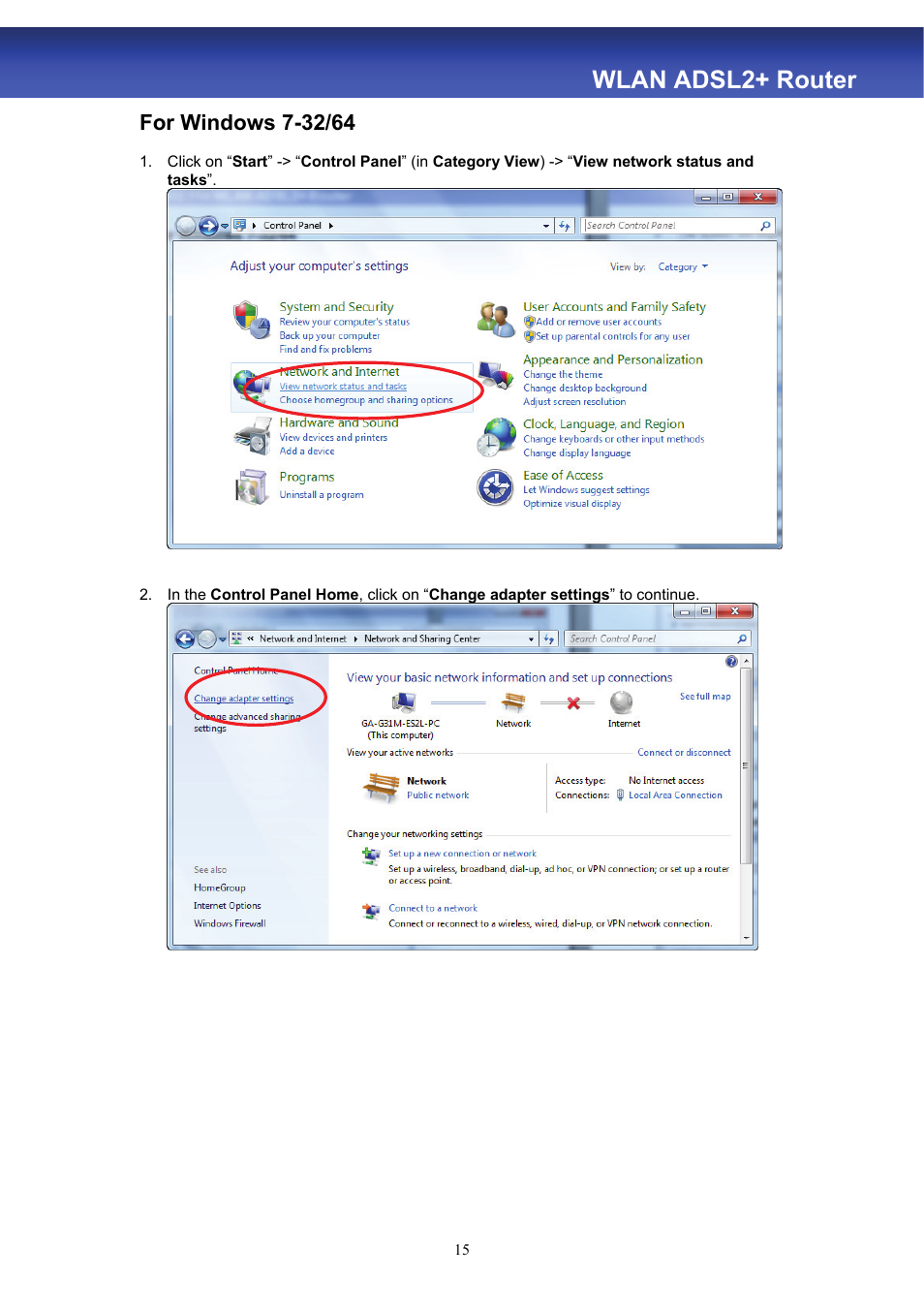 Wlan adsl2+ router | HiRO H50188 User Manual | Page 17 / 71