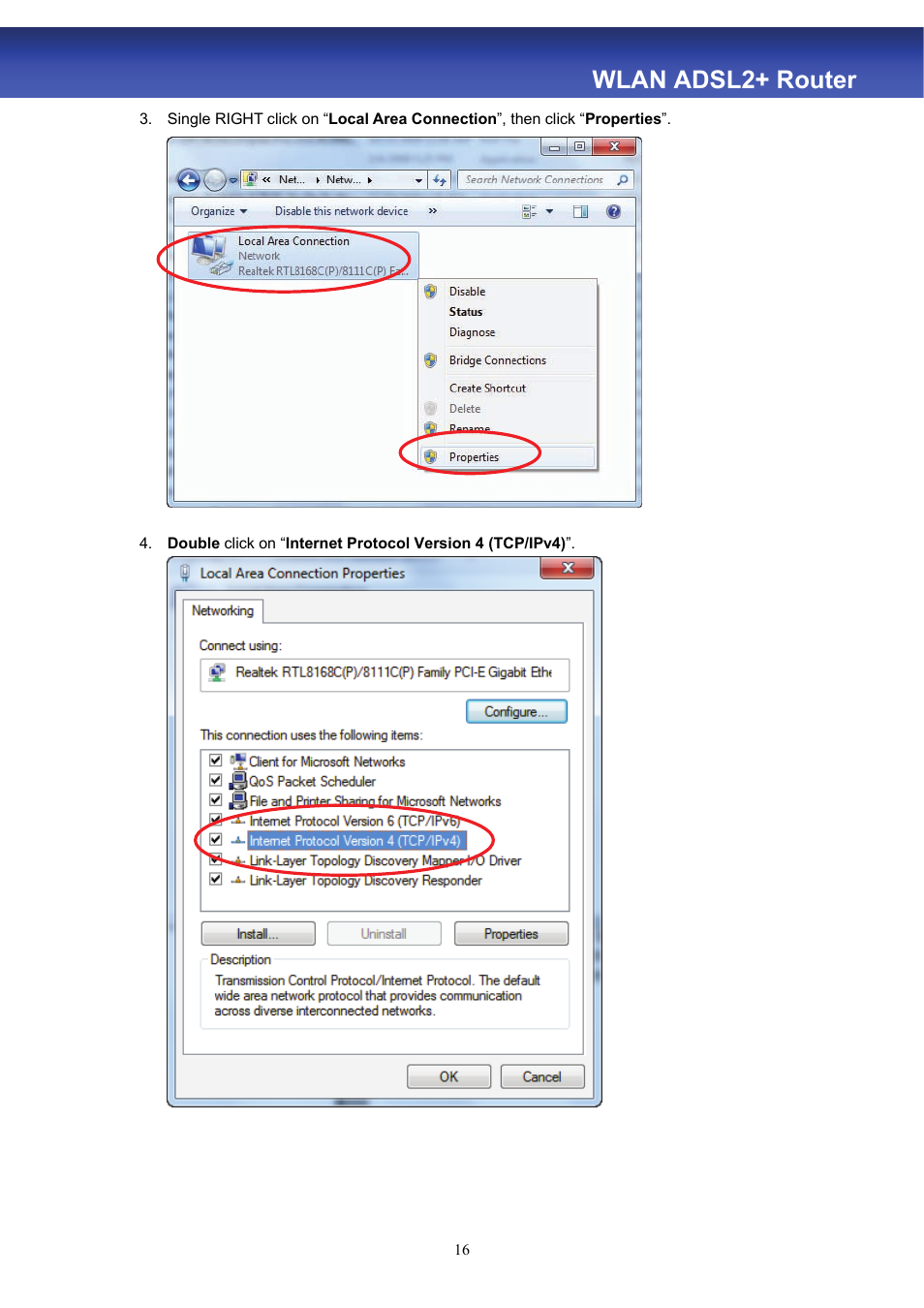 Wlan adsl2+ router | HiRO H50188 User Manual | Page 18 / 71