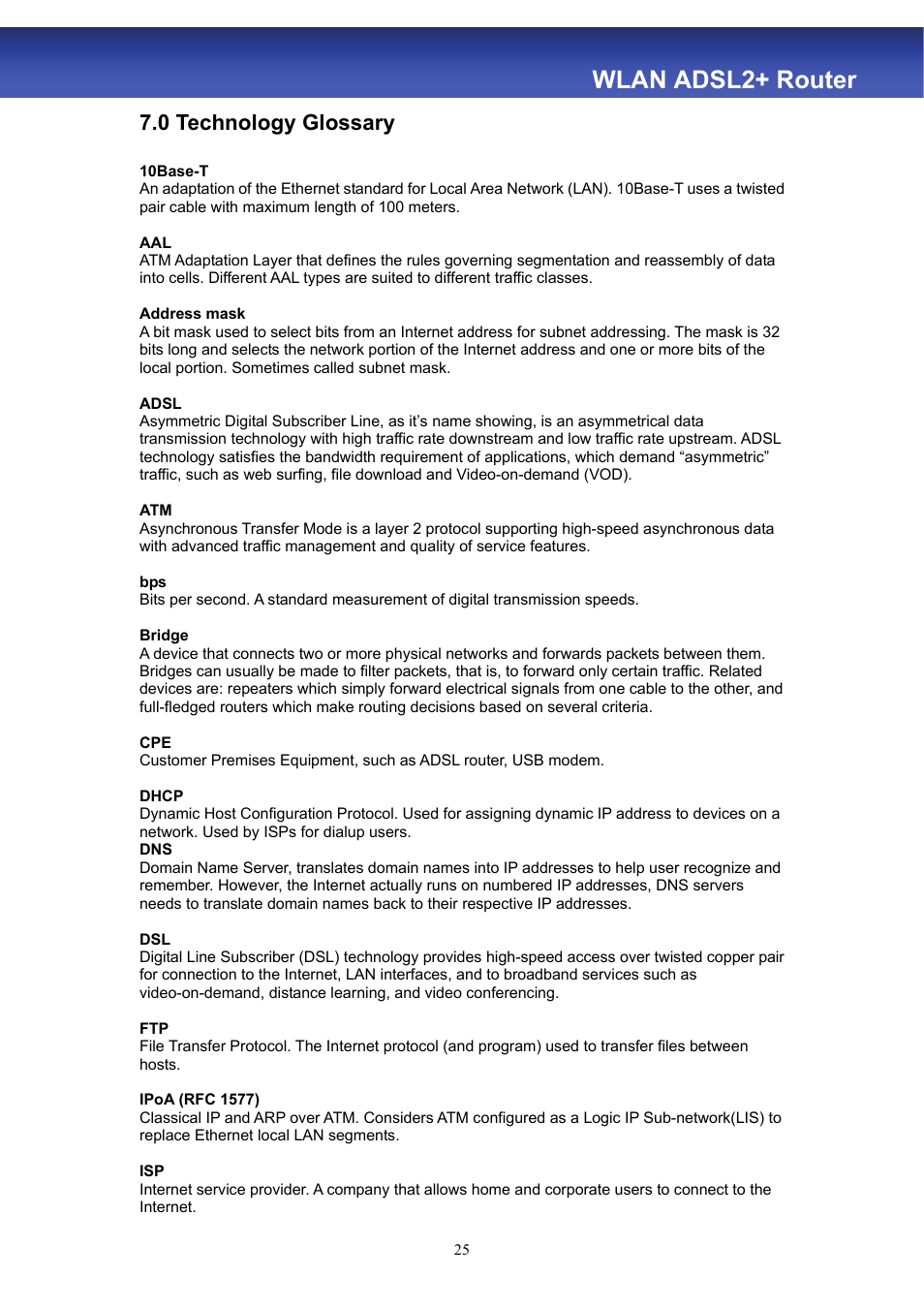 Wlan adsl2+ router | HiRO H50188 User Manual | Page 27 / 71