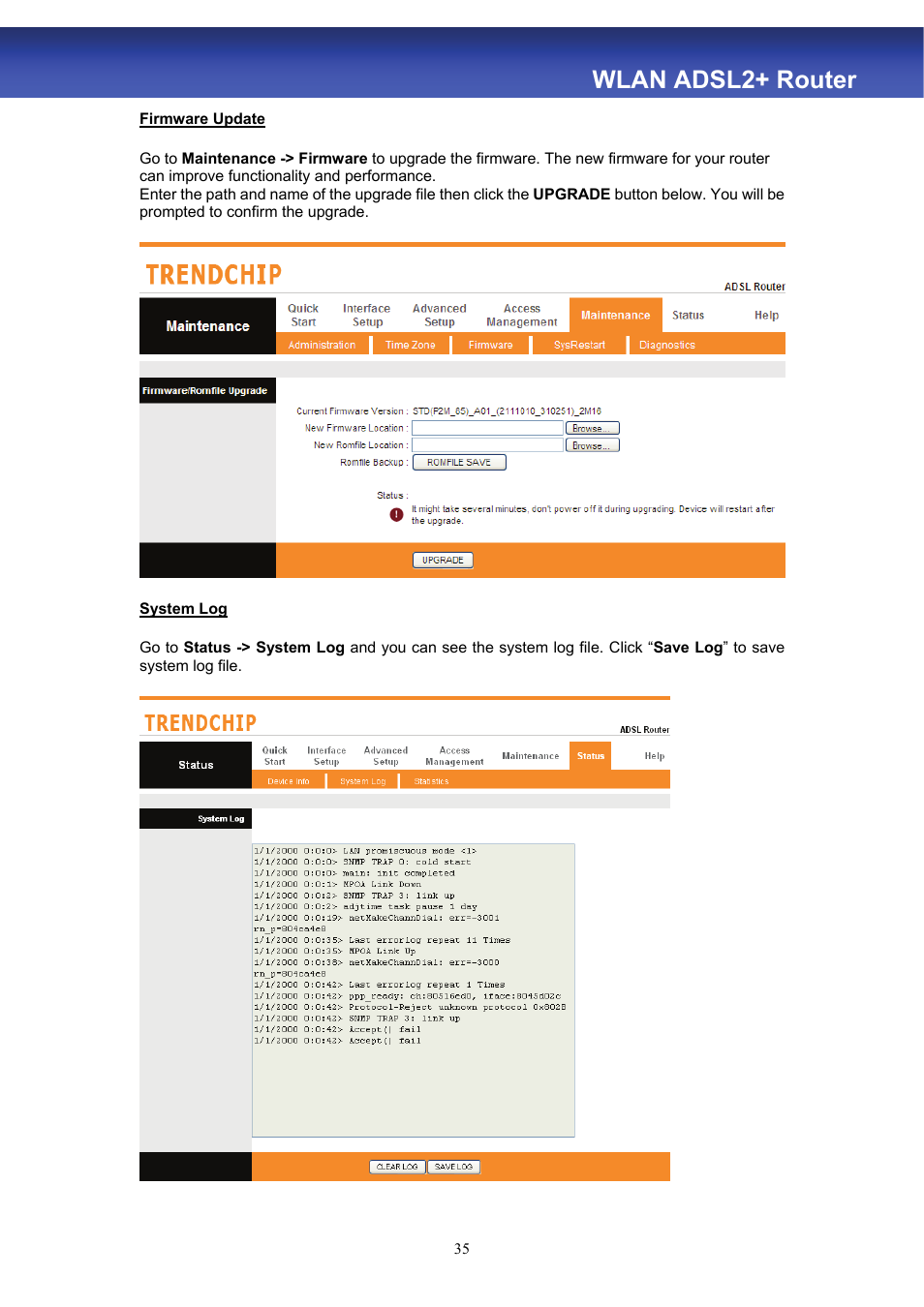 Wlan adsl2+ router | HiRO H50188 User Manual | Page 37 / 71