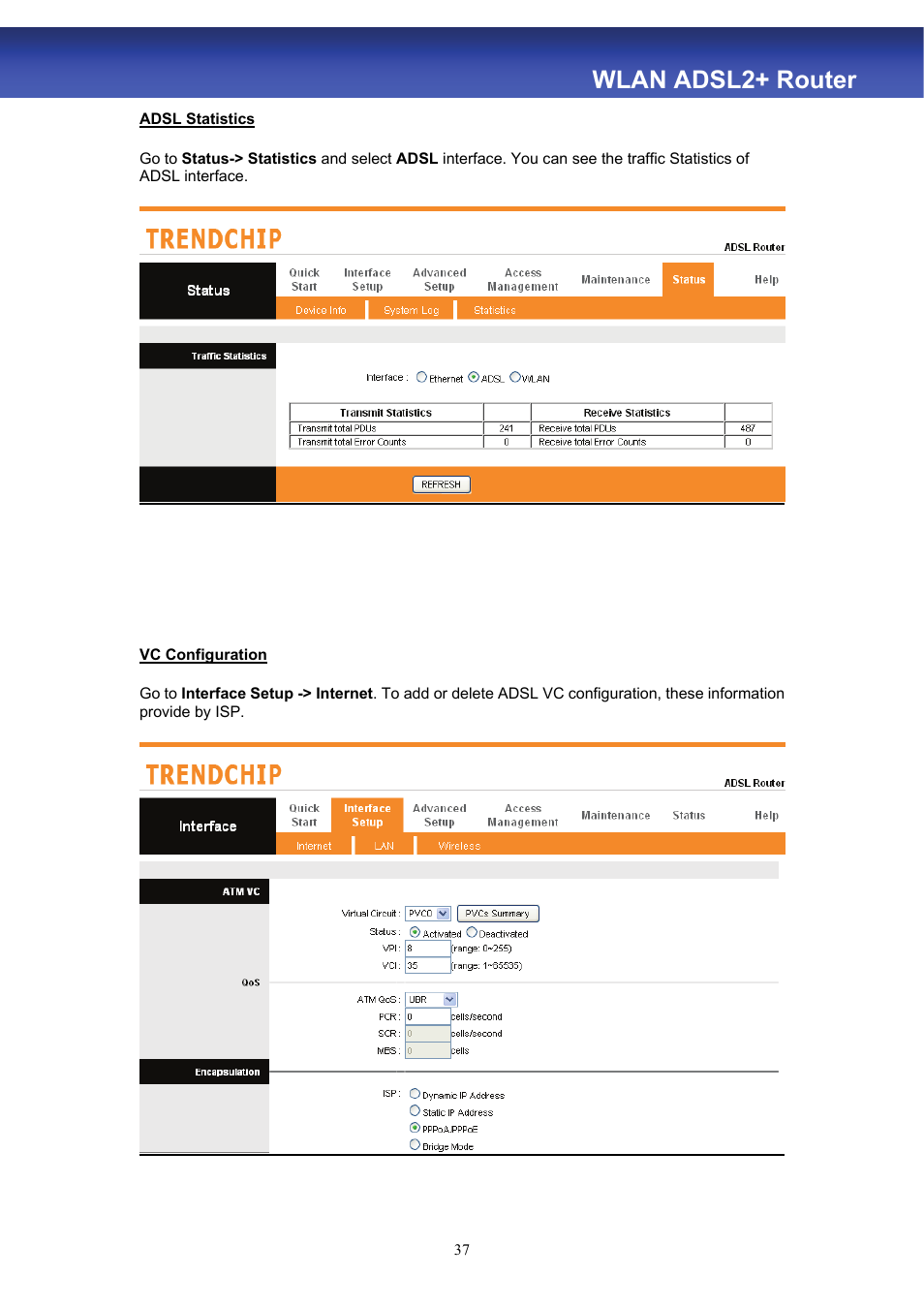 Wlan adsl2+ router | HiRO H50188 User Manual | Page 39 / 71