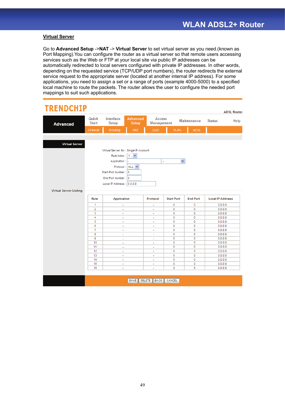 Wlan adsl2+ router | HiRO H50188 User Manual | Page 51 / 71