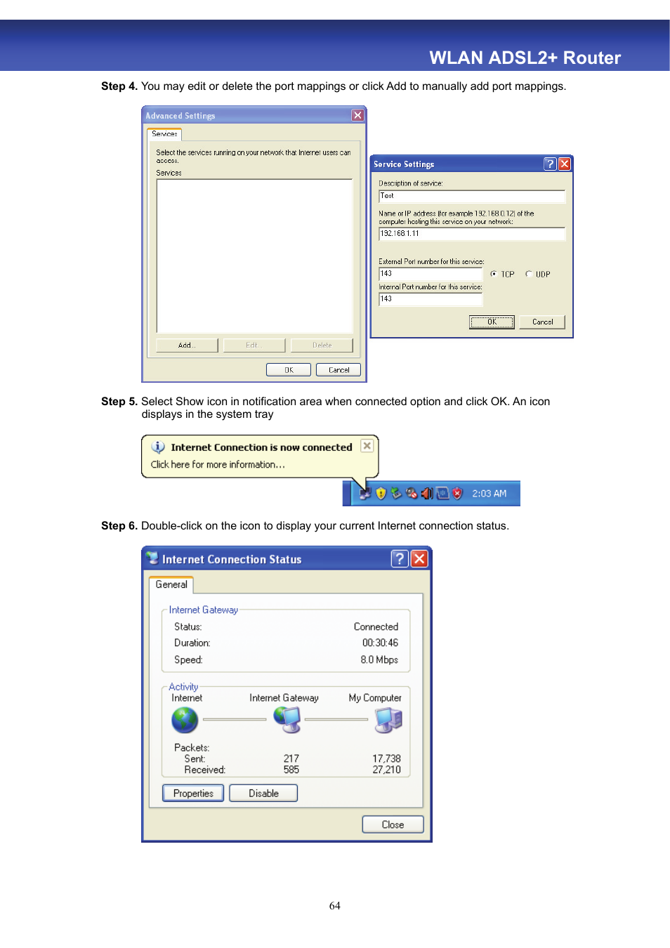 Wlan adsl2+ router | HiRO H50188 User Manual | Page 66 / 71