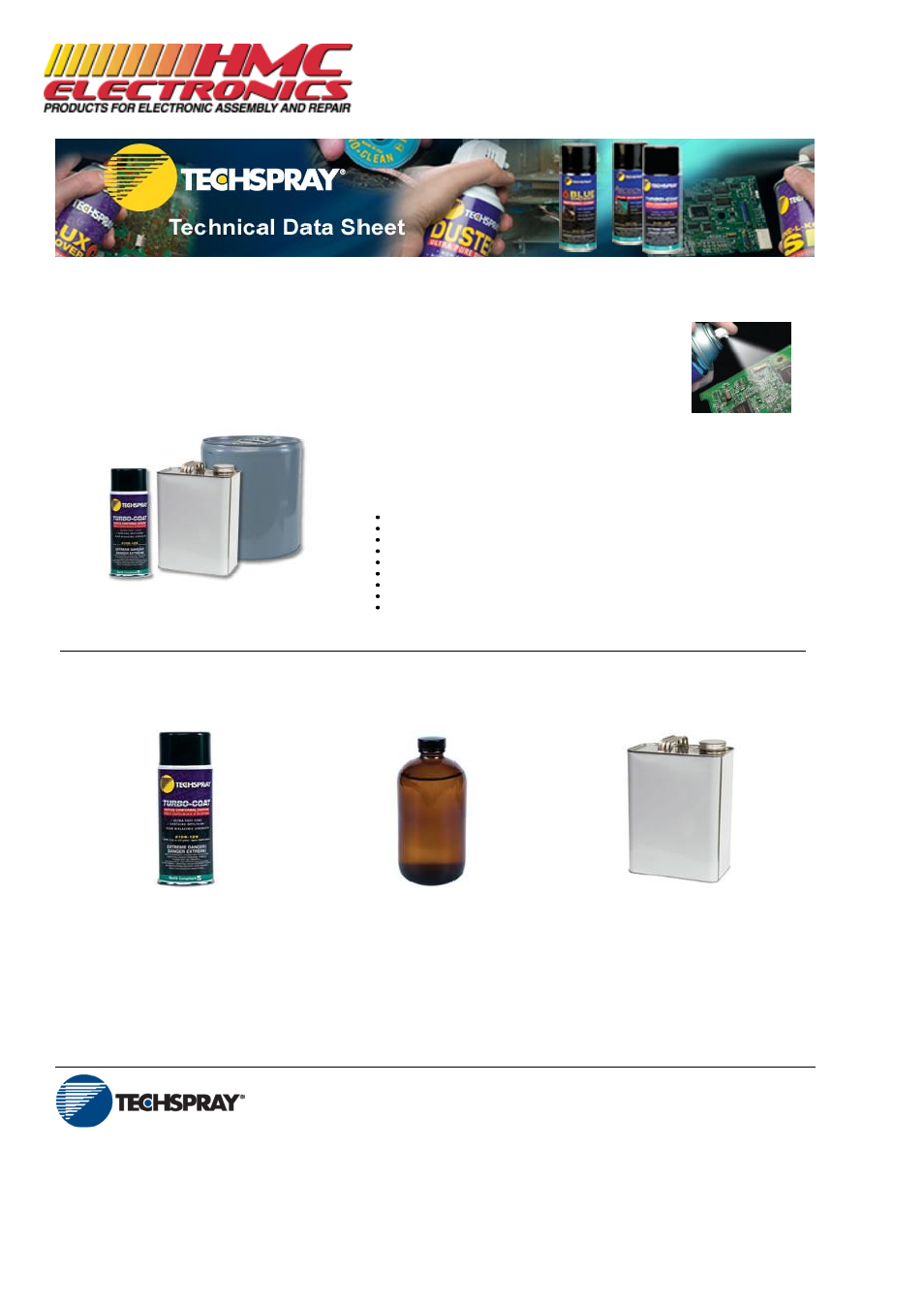 HMC Electronics 2104-12S Techspray Conformal Coating, Urethane Fine-L-Kote UR User Manual | 3 pages