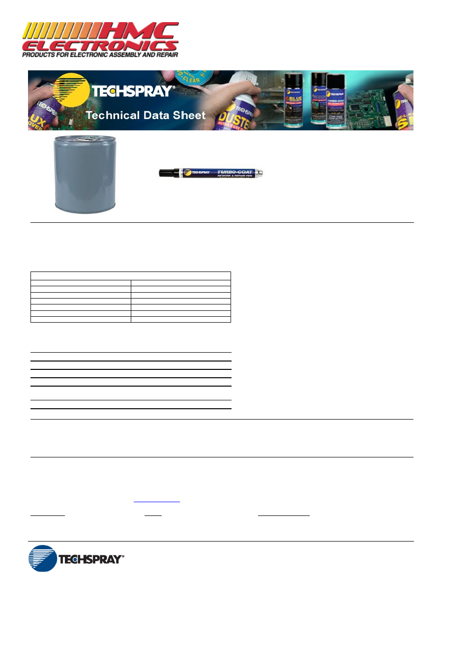 HMC Electronics 2104-12S Techspray Conformal Coating, Urethane Fine-L-Kote UR User Manual | Page 2 / 3