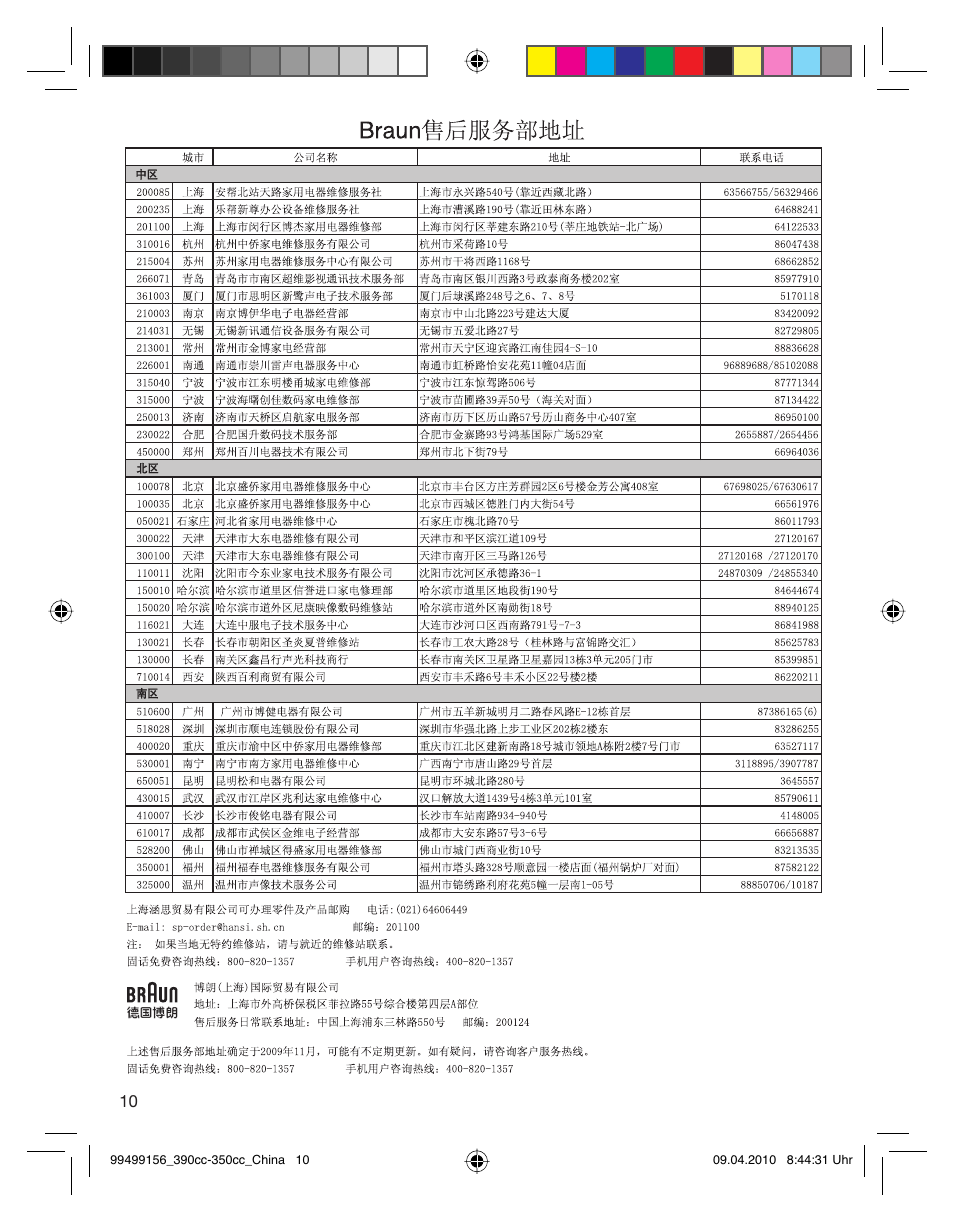 Braun 350CC-3 User Manual | Page 10 / 14