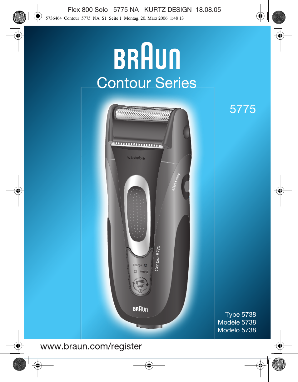 Braun 5775 User Manual | 18 pages