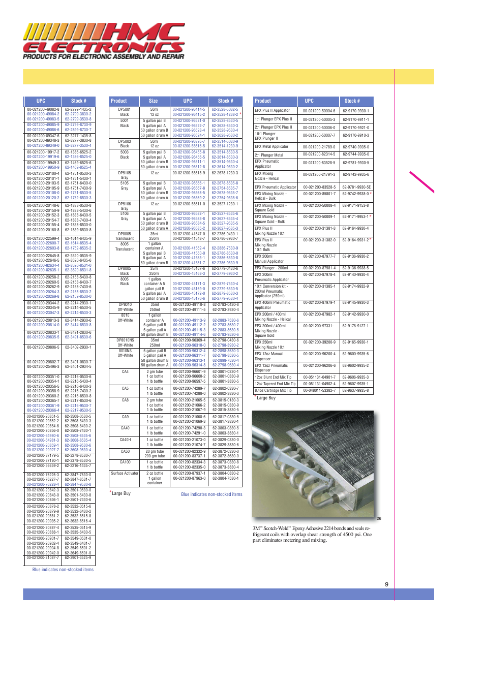 HMC Electronics DP100 3M DP-100 Scotch-Weld Epoxy Adhesive User Manual | Page 9 / 10