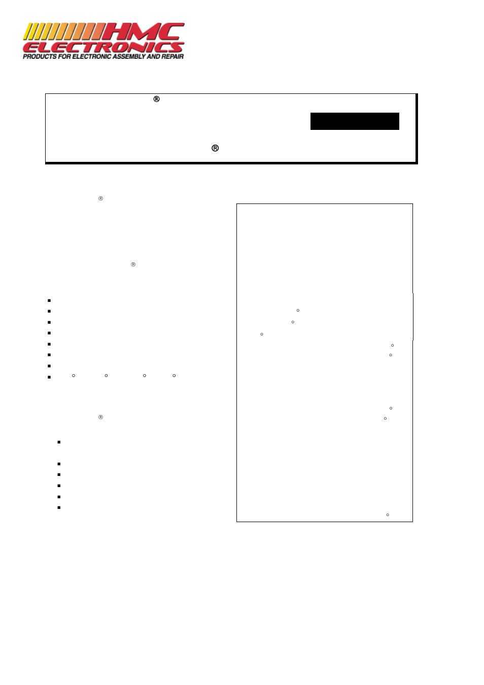 HMC Electronics CW2400 Conductive Silver Epoxy Kit User Manual | 2 pages