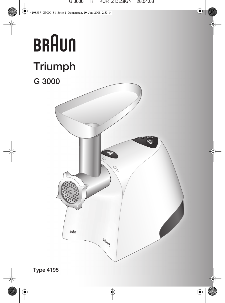 Braun G 3000 User Manual | 34 pages