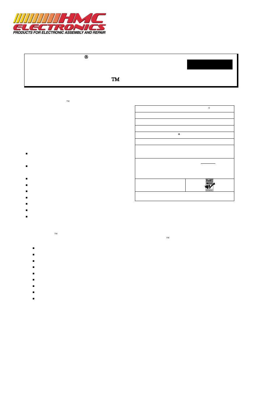 HMC Electronics ES1612 Chemtronics Contact Cleaner, Pow-R-Wash NX User Manual | 2 pages