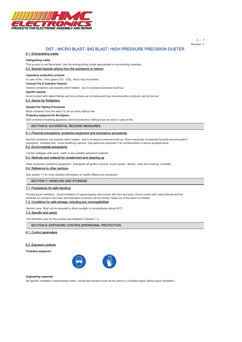 HMC Electronics MCC-DST MicroCare Dust Remover, MicroBlast User Manual | Page 3 / 7