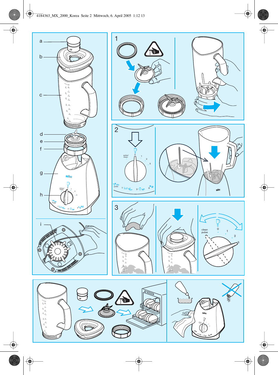 Braun MX 2000 User Manual | Page 2 / 6