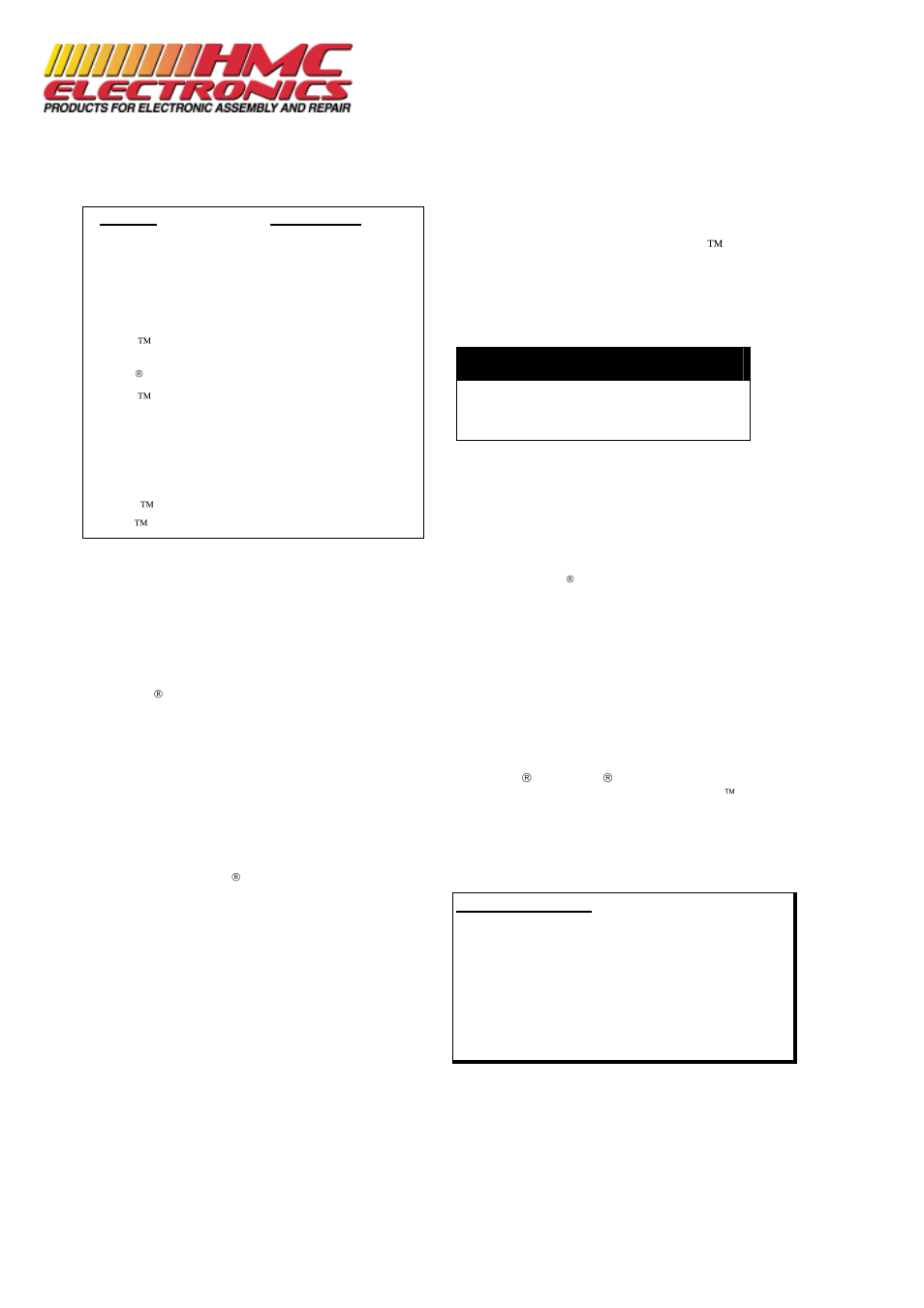 HMC Electronics ES197 Chemtronics Lead-Free Flux Remover, Flux-Off User Manual | Page 2 / 2