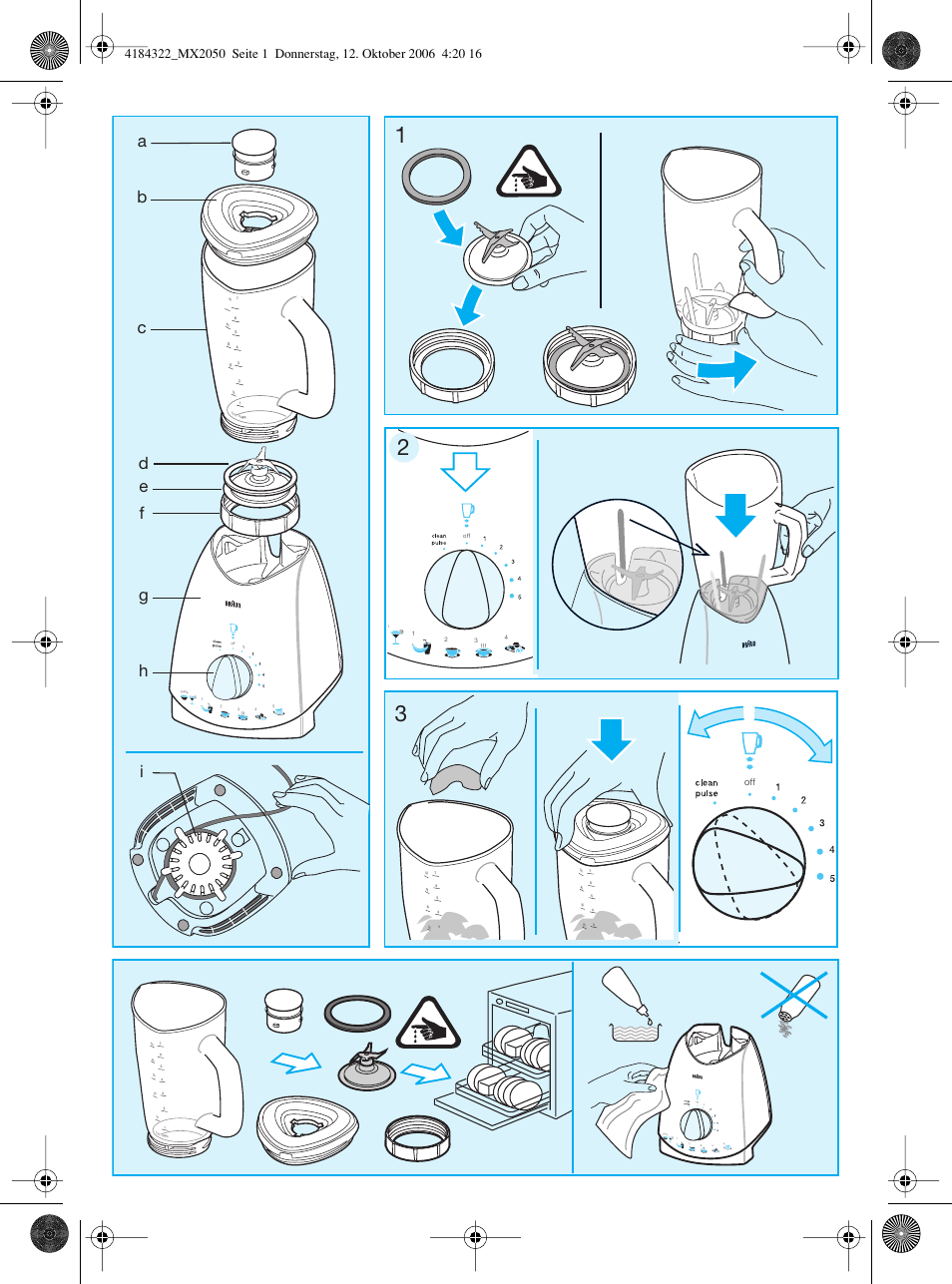 Braun MX 2050 User Manual | Page 2 / 10