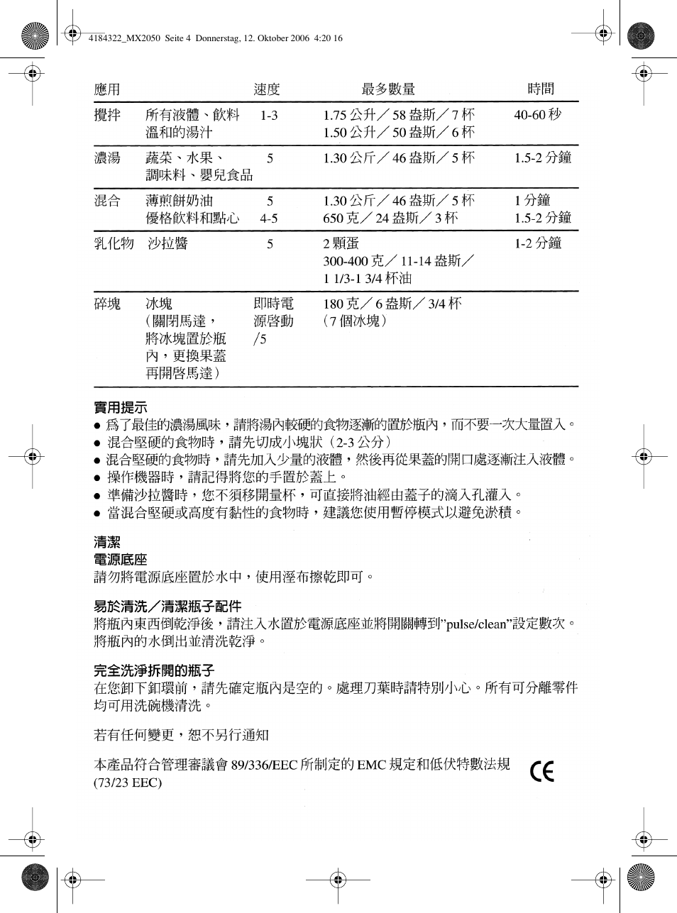 Braun MX 2050 User Manual | Page 5 / 10