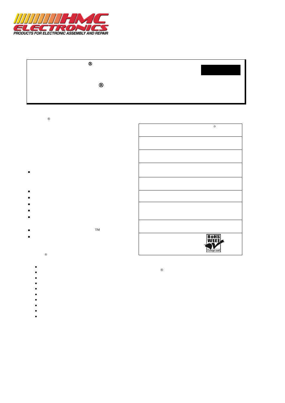 HMC Electronics ES897B Chemtronics Flux Off Remover, Lead Free User Manual | 2 pages