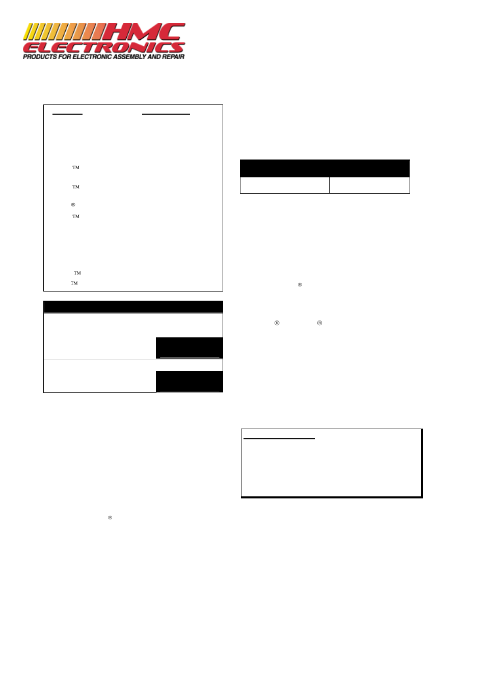 HMC Electronics ES1035 Chemtronics Flux-Off Rosin Flux Remover User Manual | Page 2 / 2