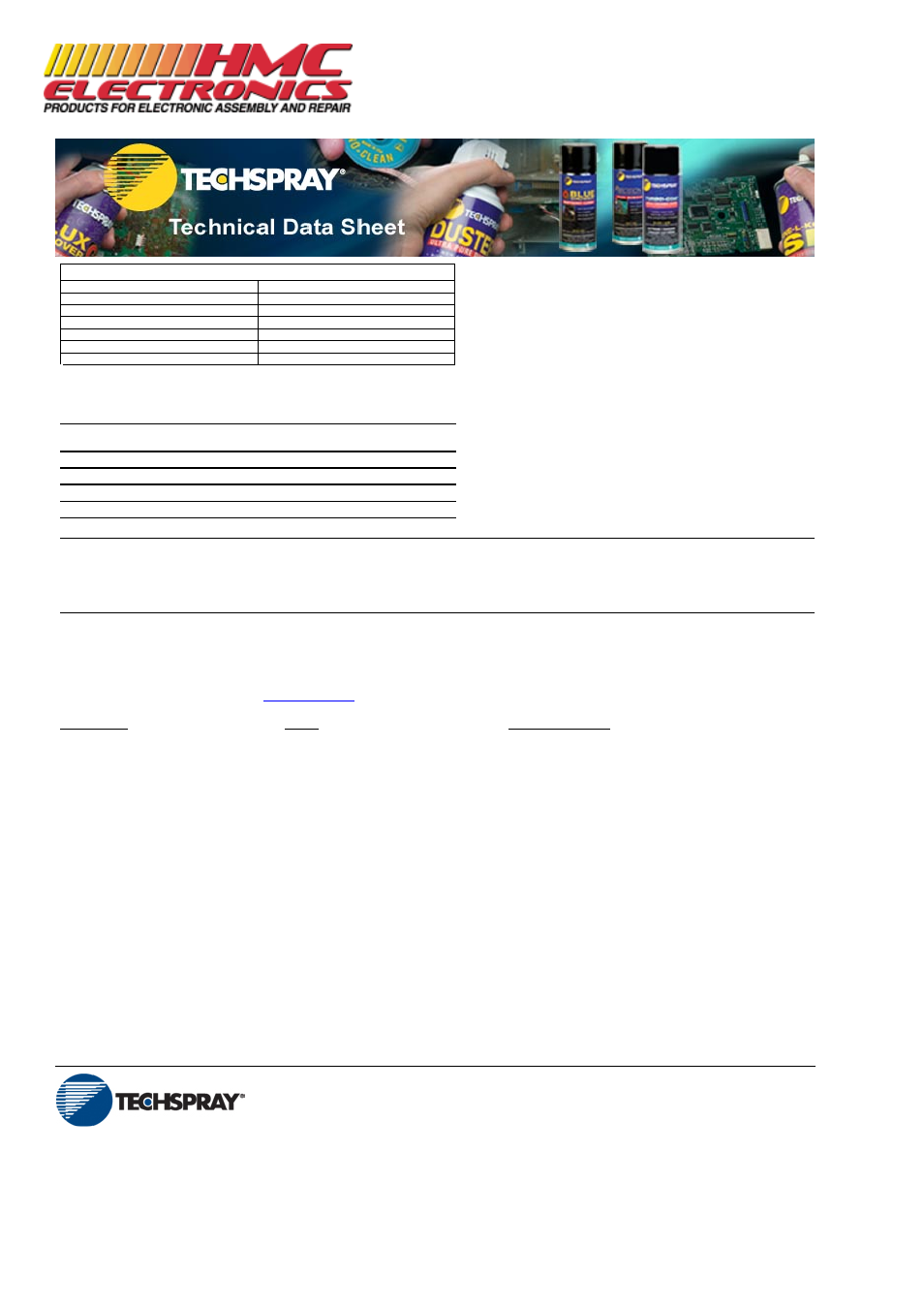 HMC Electronics 1634-12S Techspray Flux Remover, G3 No-Clean User Manual | Page 2 / 2