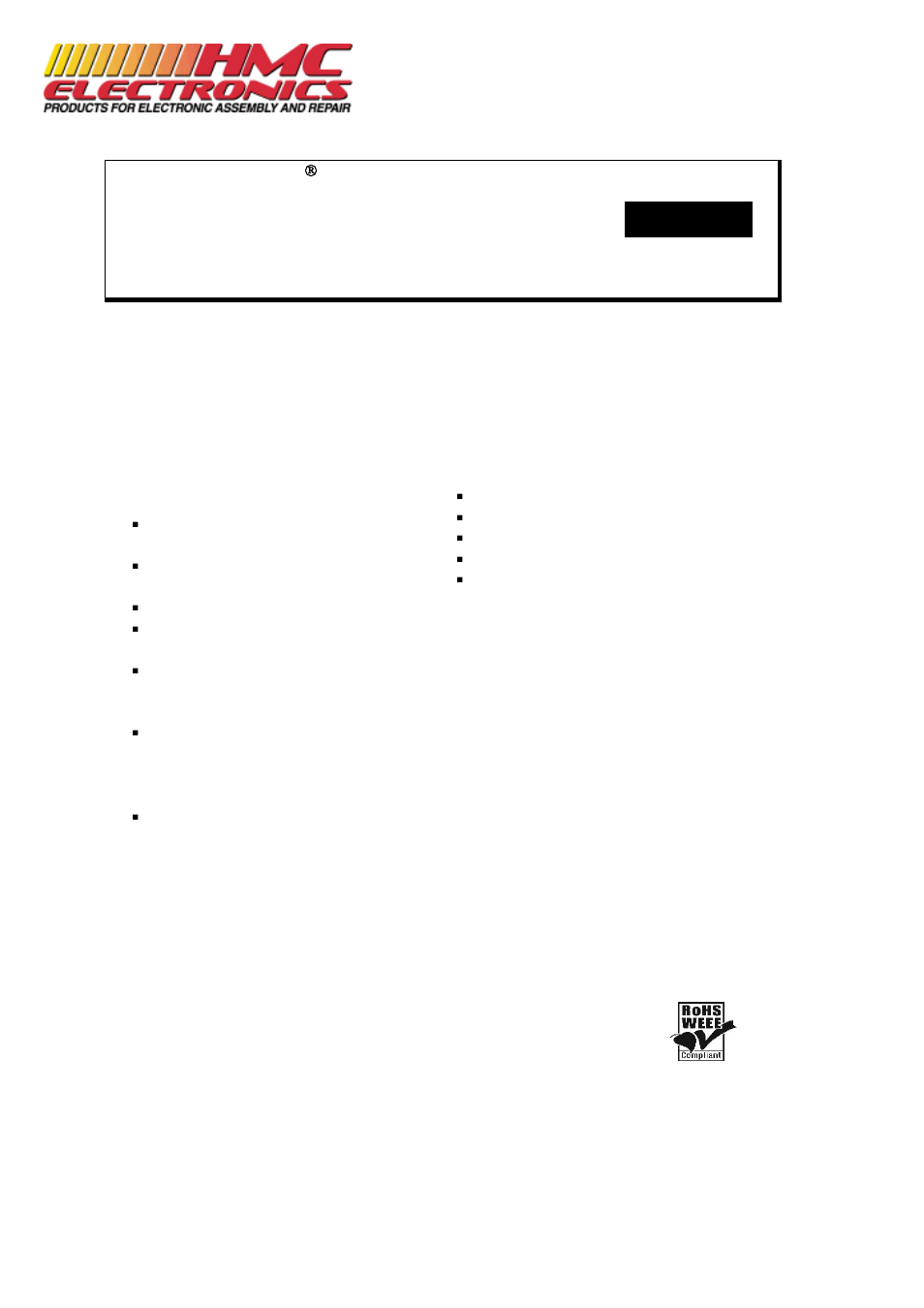 HMC Electronics QBE Chemtronics Fiber Optic Wipe Cleaning System User Manual | 2 pages