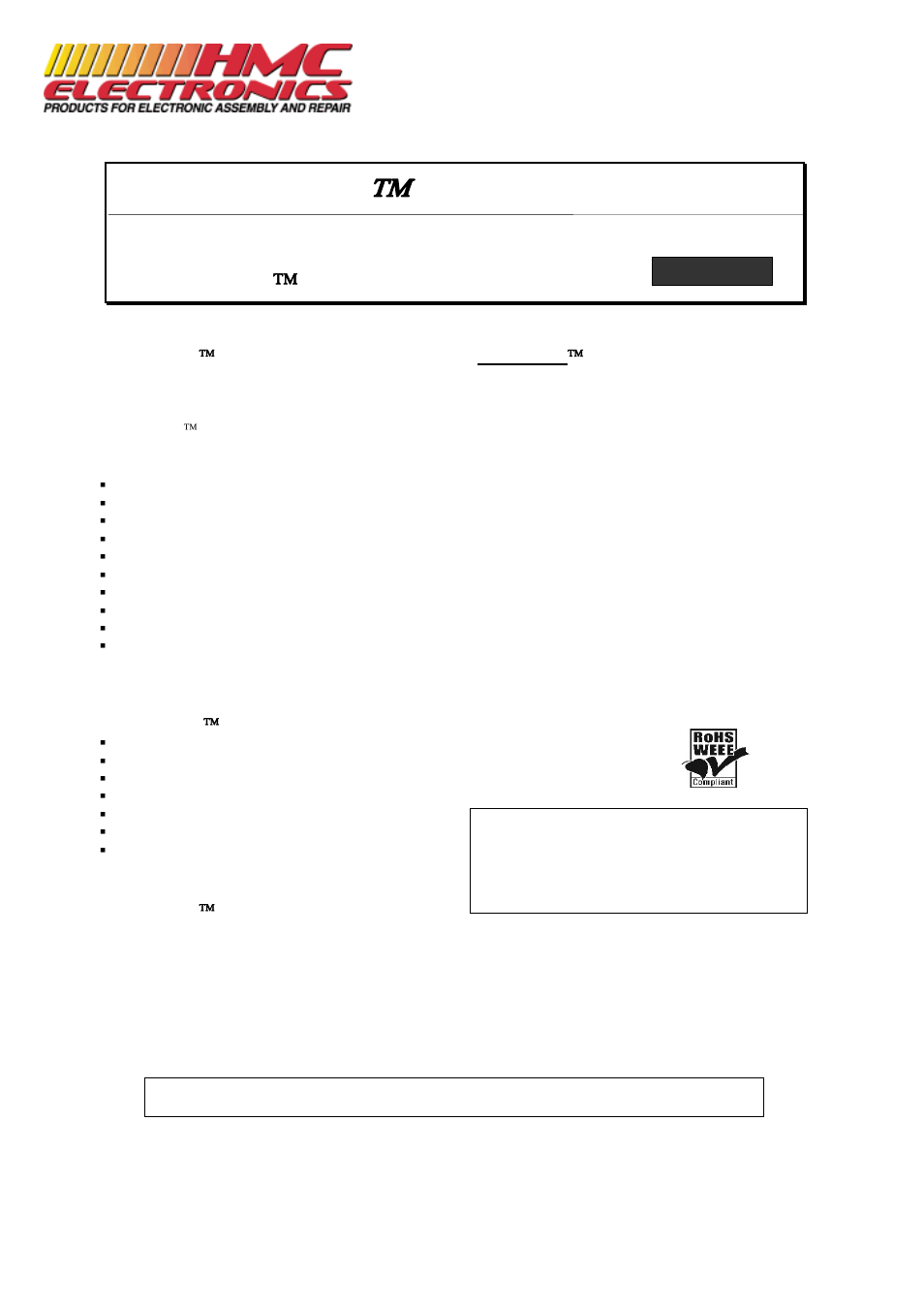 HMC Electronics 670x Coventry Econowipes, Cleanroom Utility Wipes User Manual | 2 pages