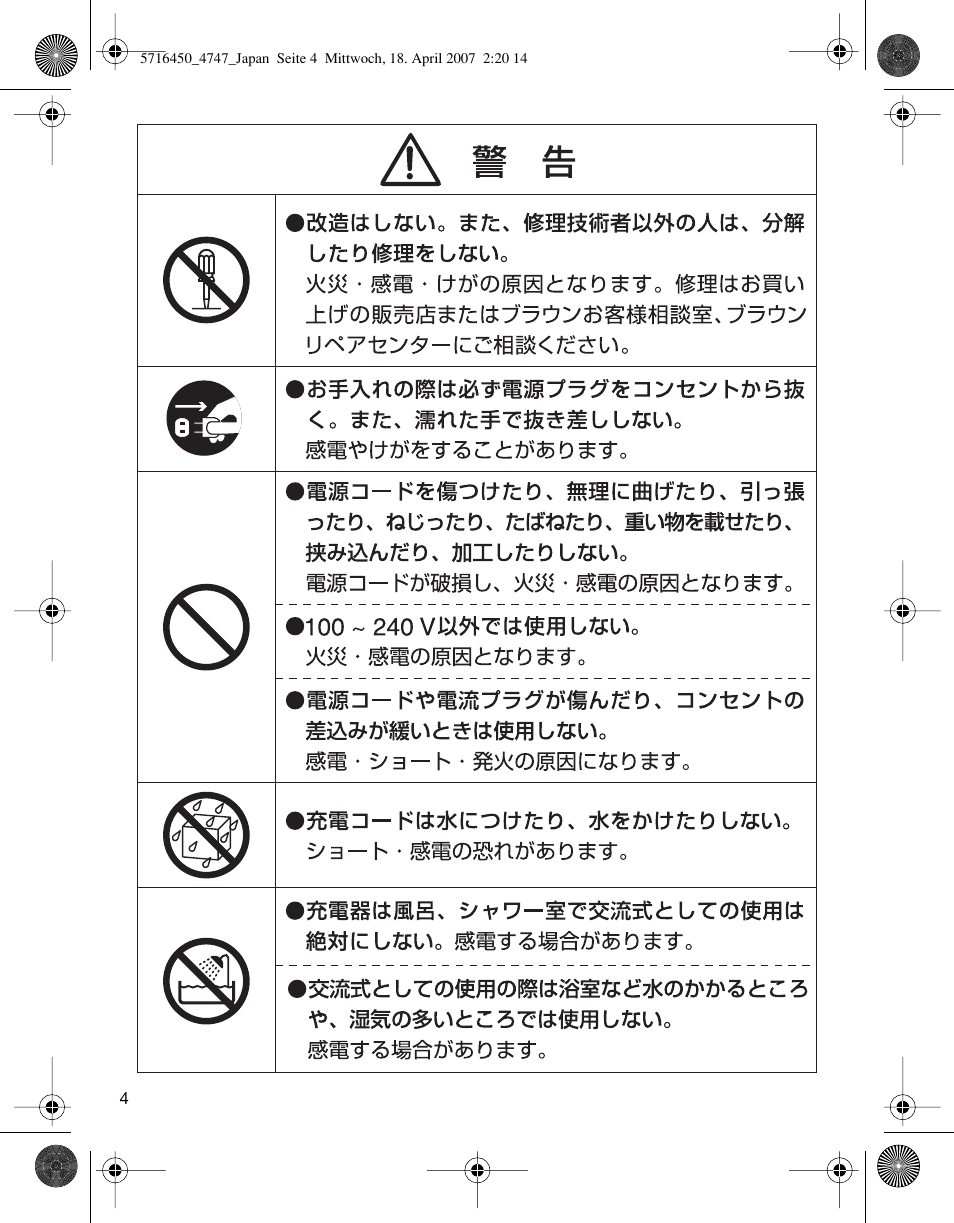 Braun 4746 User Manual | Page 4 / 24