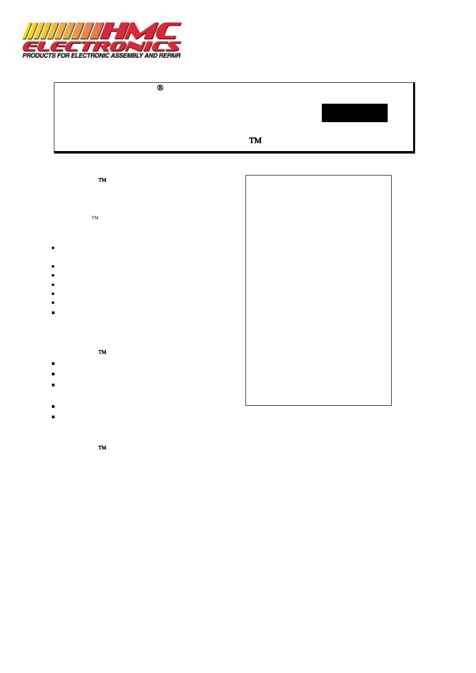 HMC Electronics C900 Chemtronics Twillwipes User Manual | 2 pages
