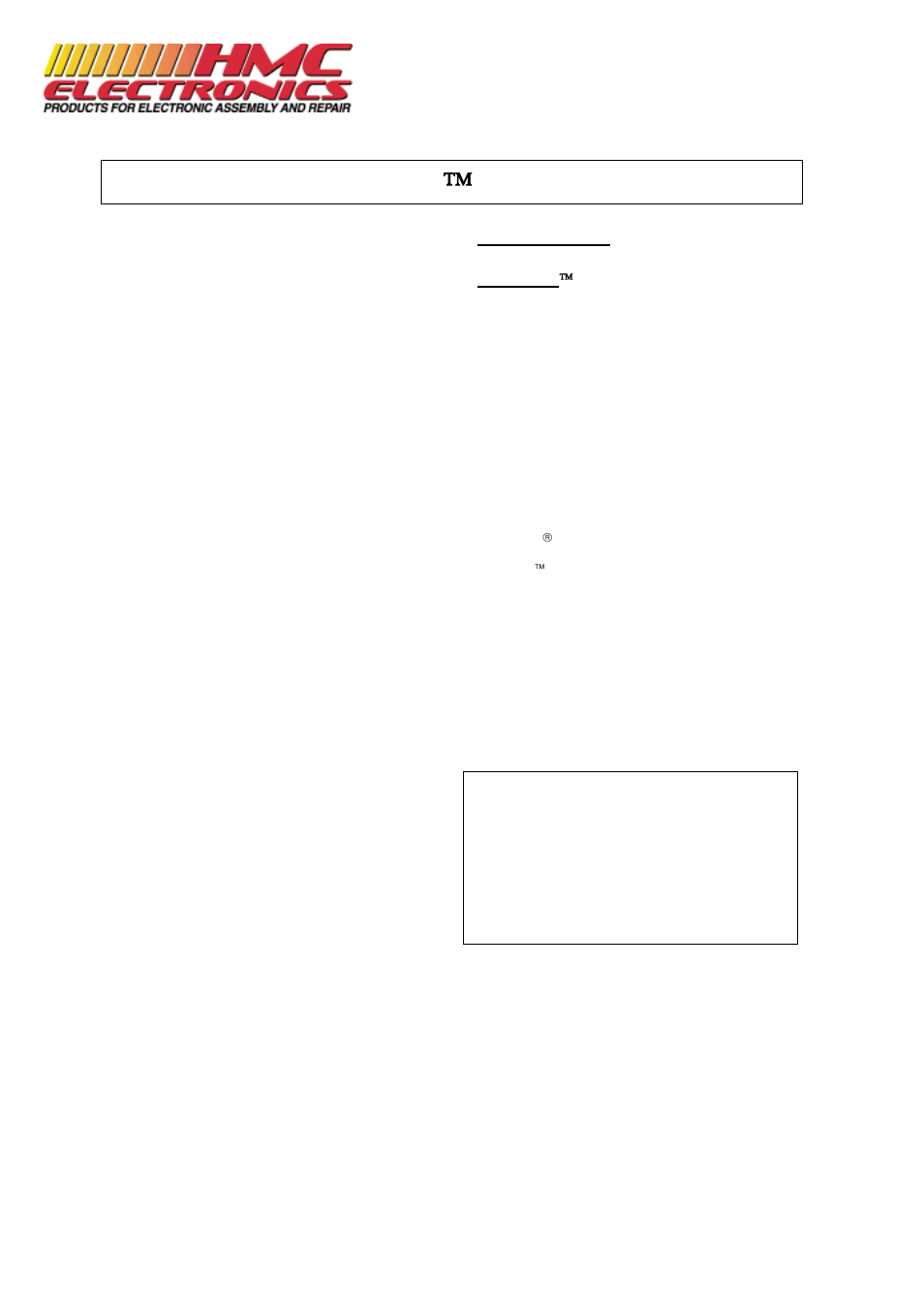 Twillwipes ™ test data | HMC Electronics C900 Chemtronics Twillwipes User Manual | Page 2 / 2