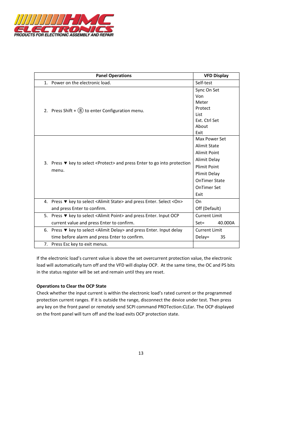 HMC Electronics MDL Series BK Precision DC Electronic Load System Module User Manual | Page 13 / 80