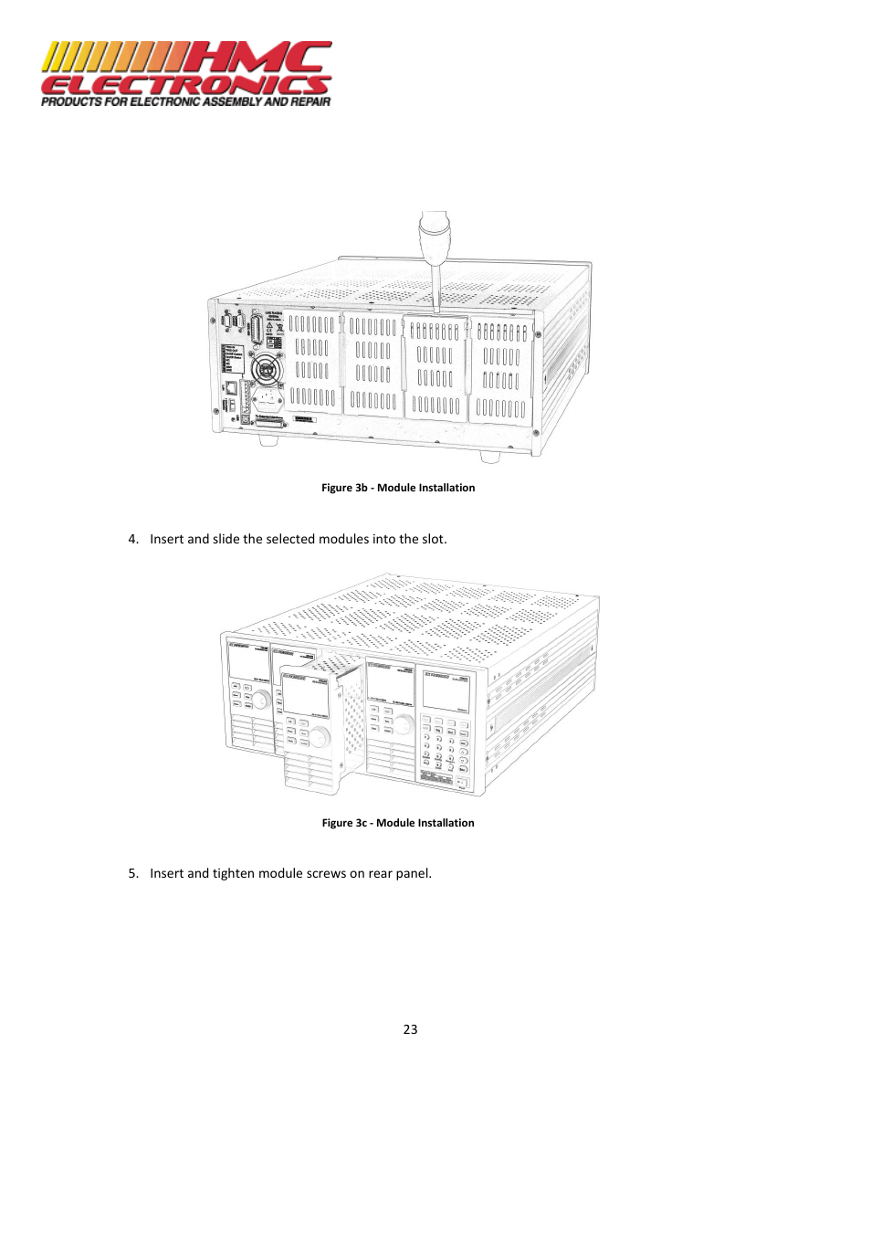 HMC Electronics MDL Series BK Precision DC Electronic Load System Module User Manual | Page 23 / 80